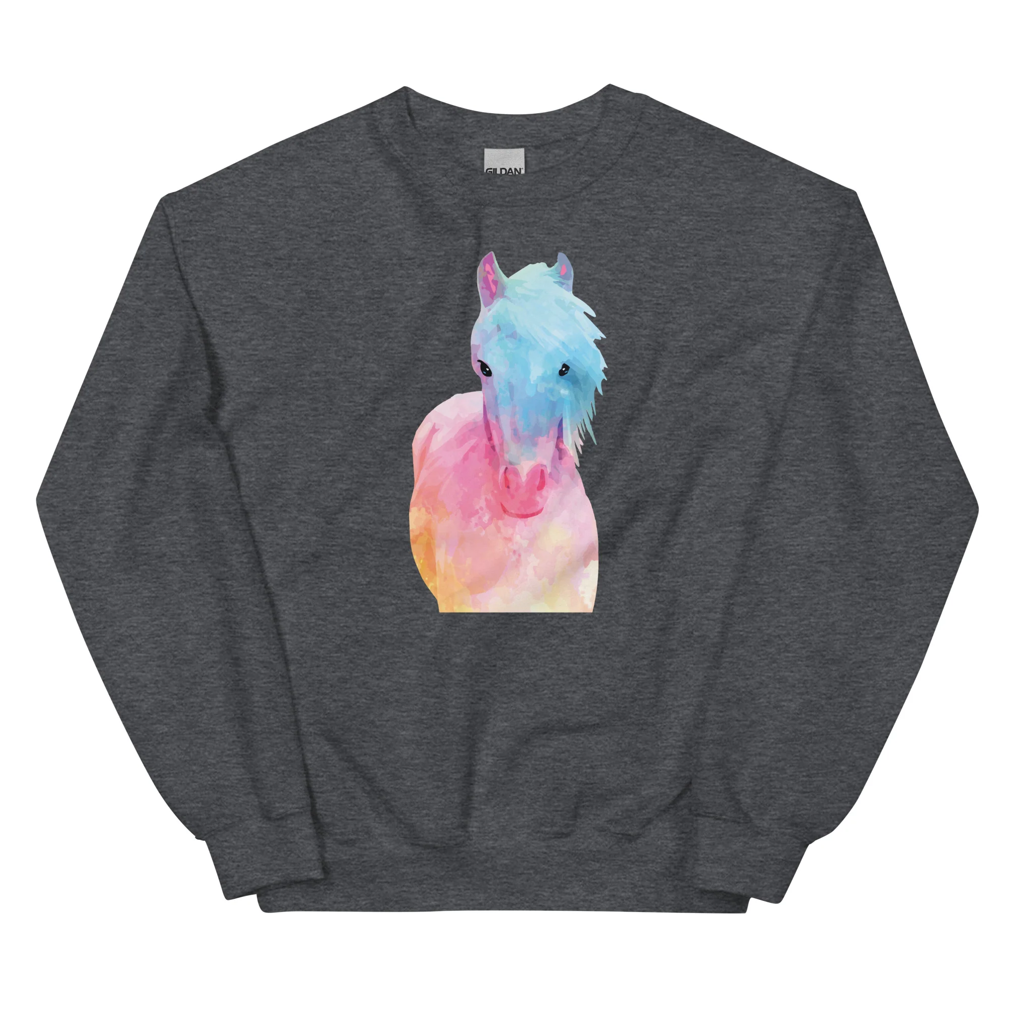 Horse in Sweet Pastels Crewneck Sweatshirt - Image 5