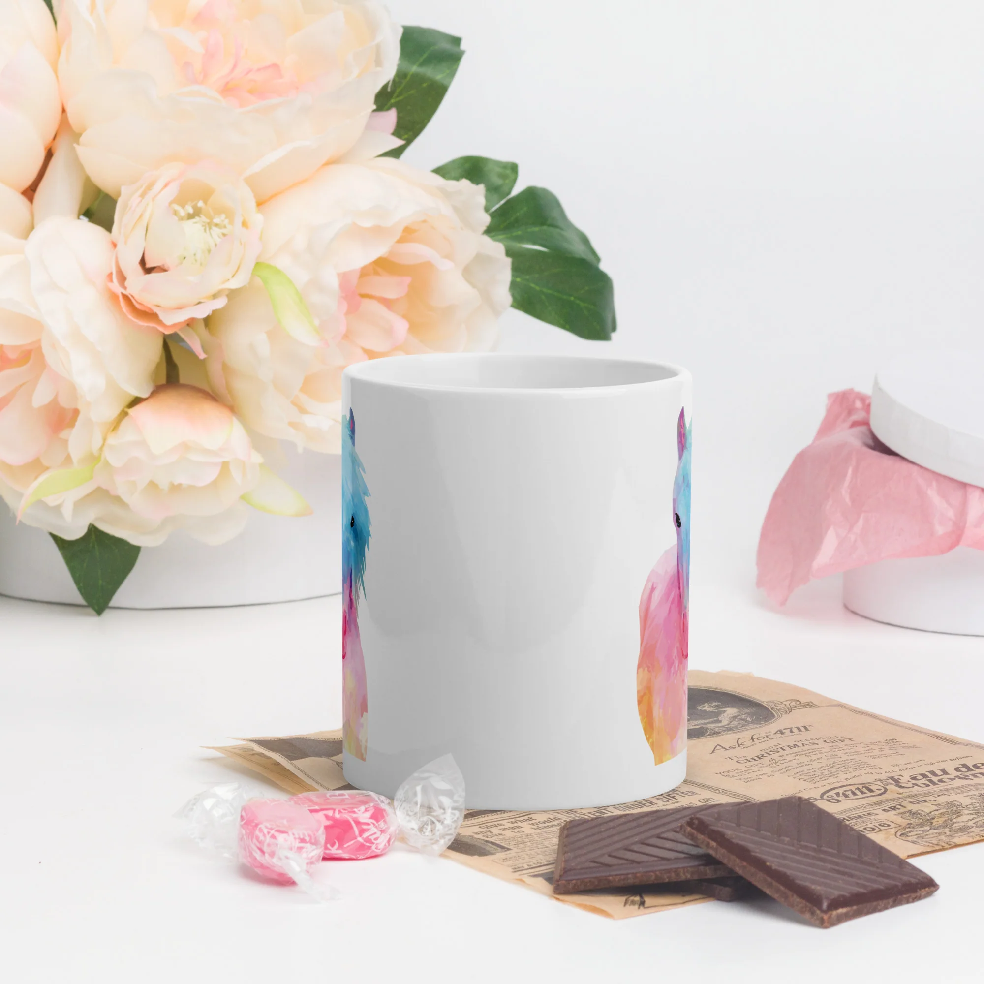 Horse in Sweet Pastels Mug - Image 4