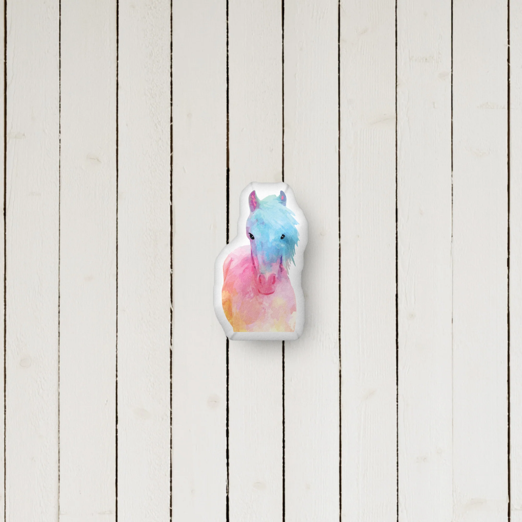 Horse In Sweet Pastels Pillow - Image 2