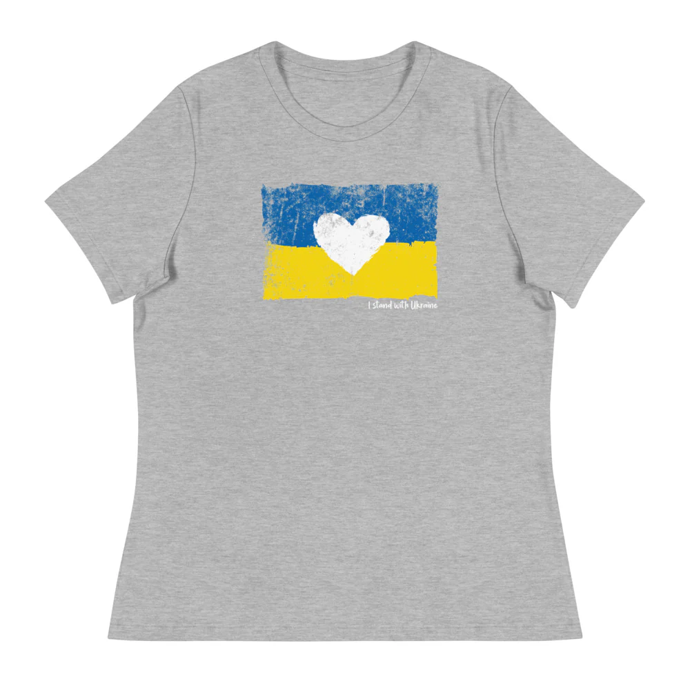 I Stand With Ukraine Women's Relaxed T-Shirt - Image 2