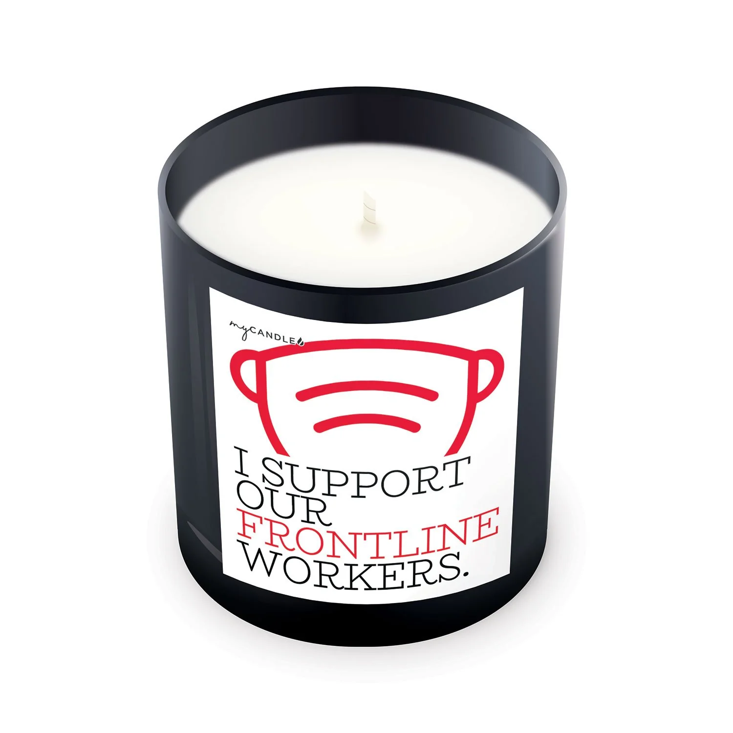 I Support Our Frontline Workers Candle - Image 3