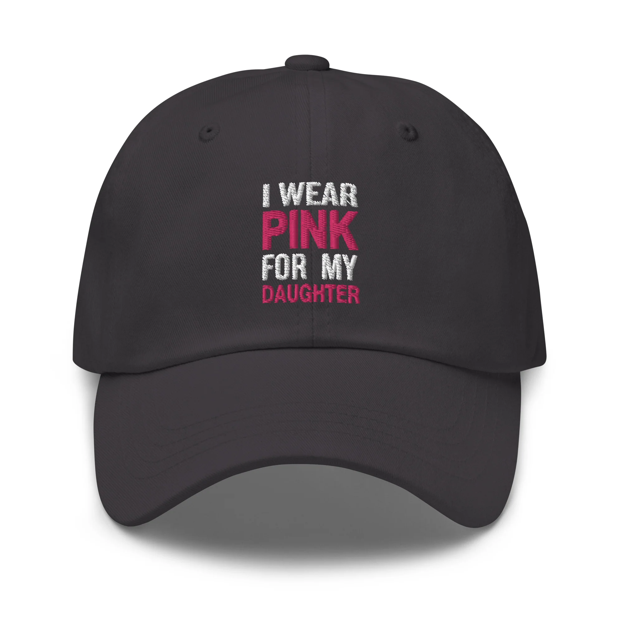 I Wear Pink For My Daughter Baseball Hat - Image 5