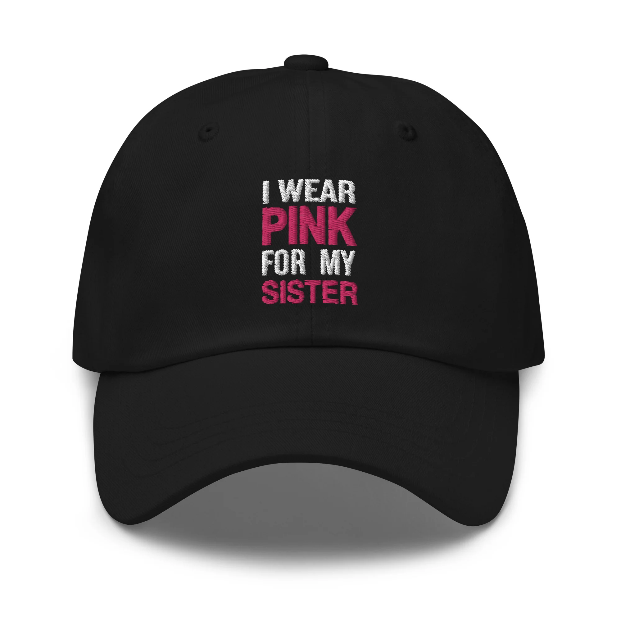 I Wear Pink For My Sister Baseball Hat - Image 3