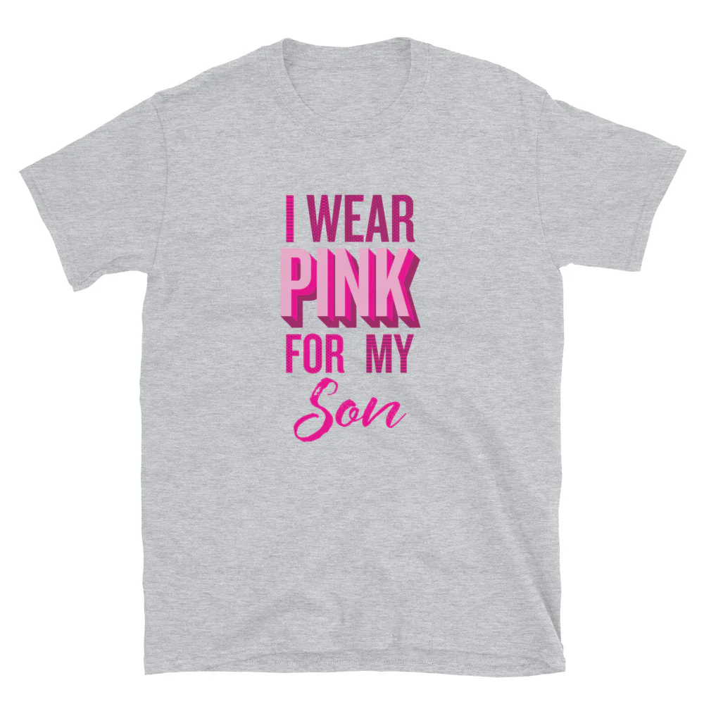 I Wear Pink For My Son T-Shirt - Image 4