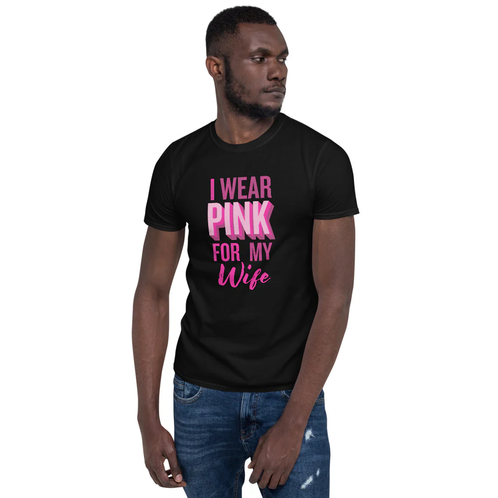 I Wear Pink For My Wife T-Shirt - Image 2