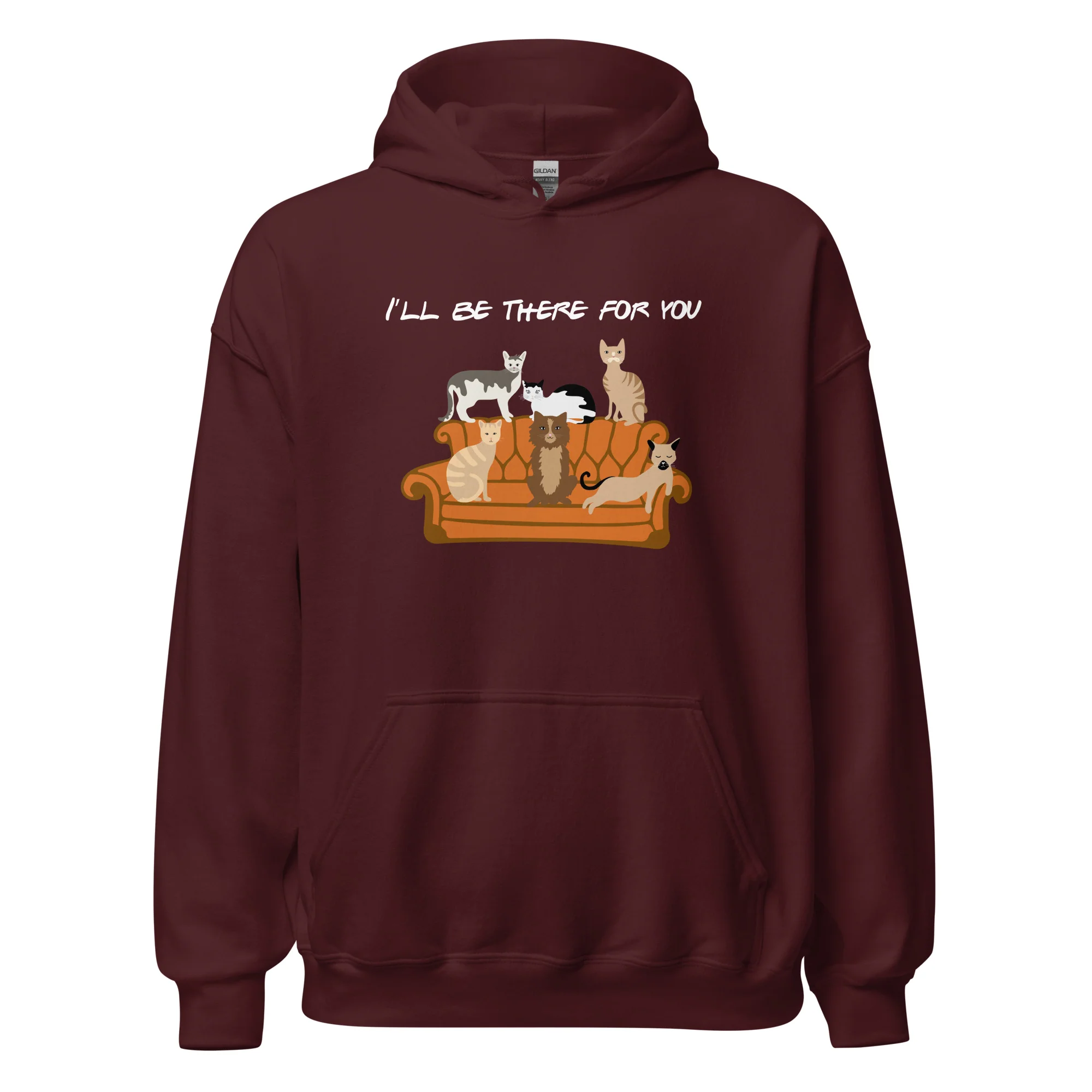 I'll Be There For You Cat Hoodie - Image 4