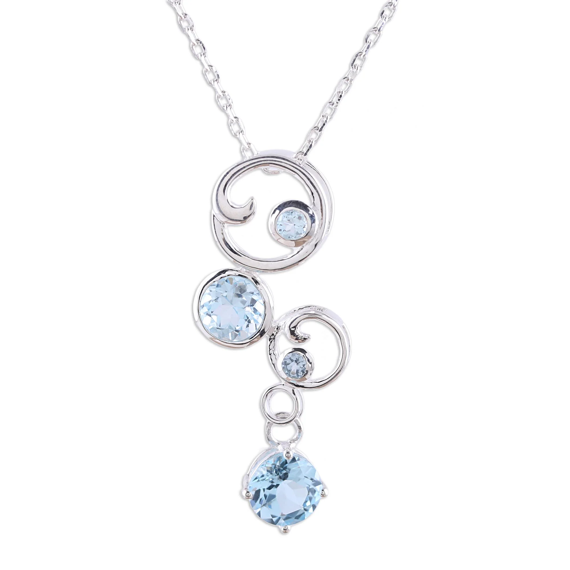 In Circles Sterling Silver Necklace - Image 2