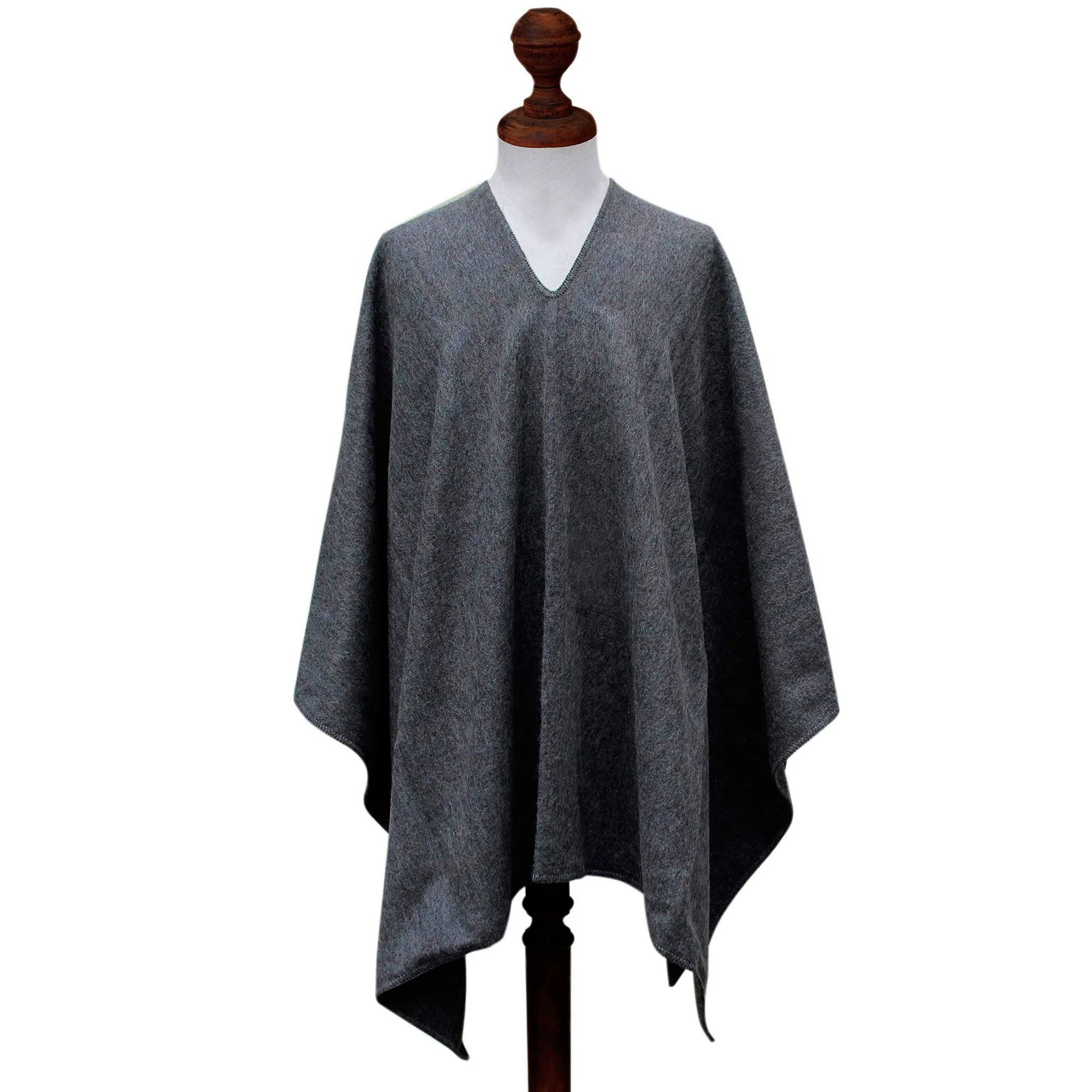 Inca Explorer Men's Alpaca Blend Poncho - Image 4