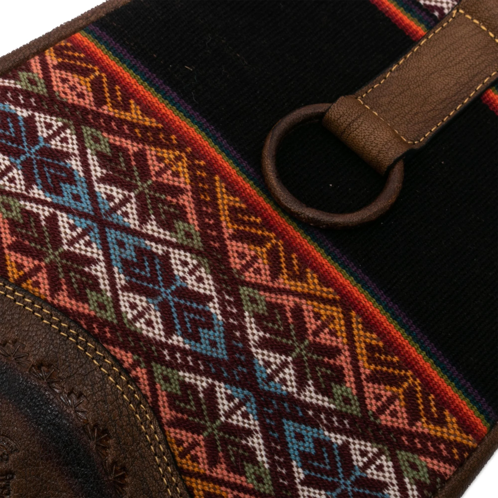 Inca Treasure Hand Loomed Wool and Leather Backpack - Image 5