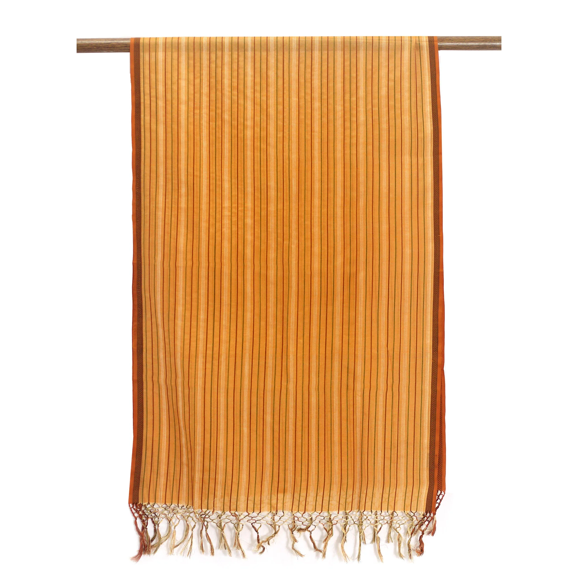 India Sunset Cotton and silk shawl - Image 5
