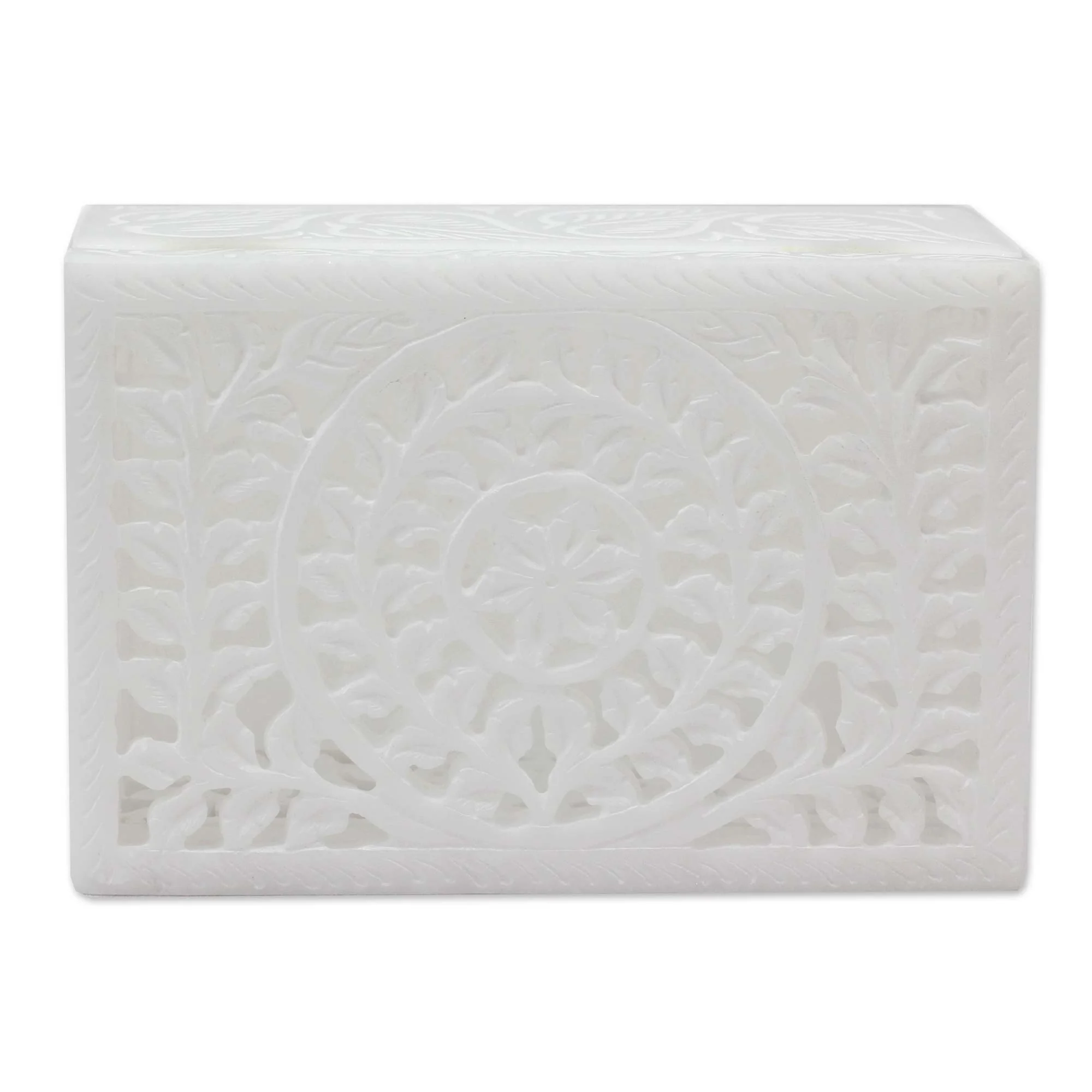 Indian Morning Glory Marble Jewelry Box - Image 4