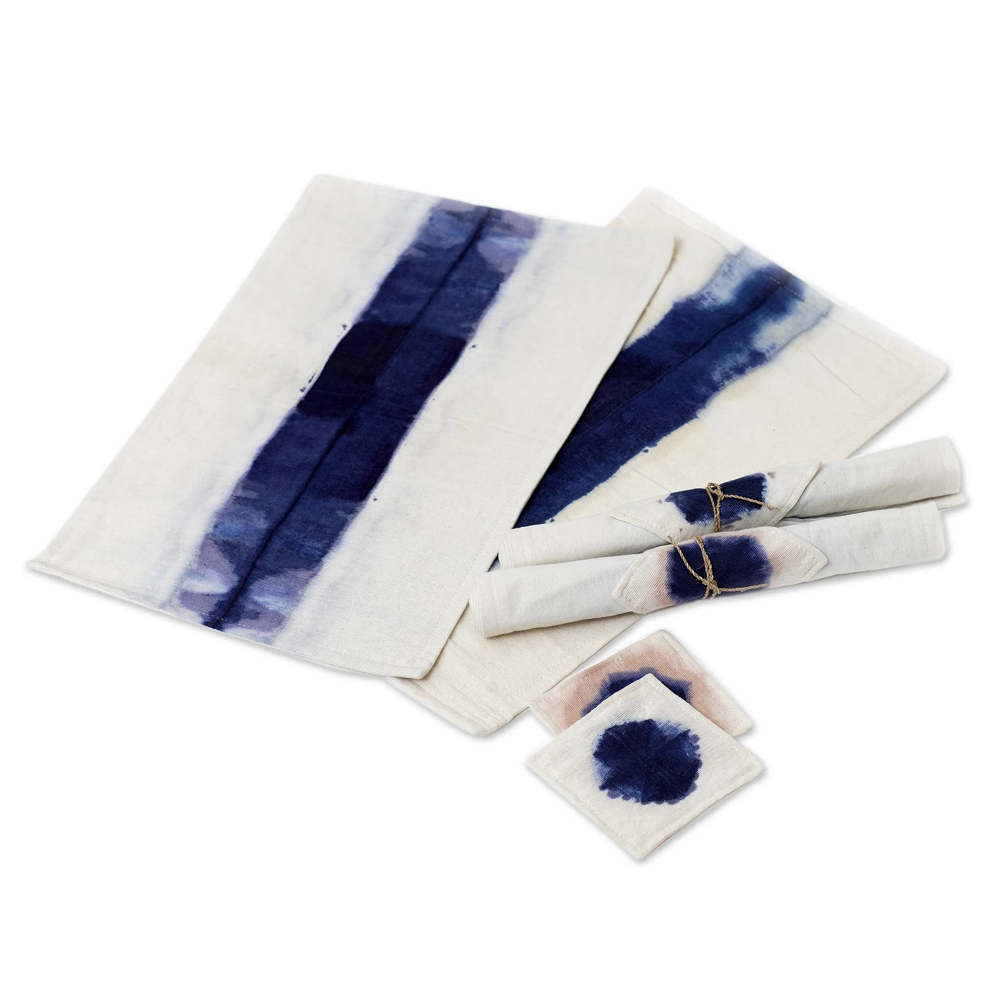 Indigo River Hand Crafted Placemats and Coasters (Set for 4) - Image 2