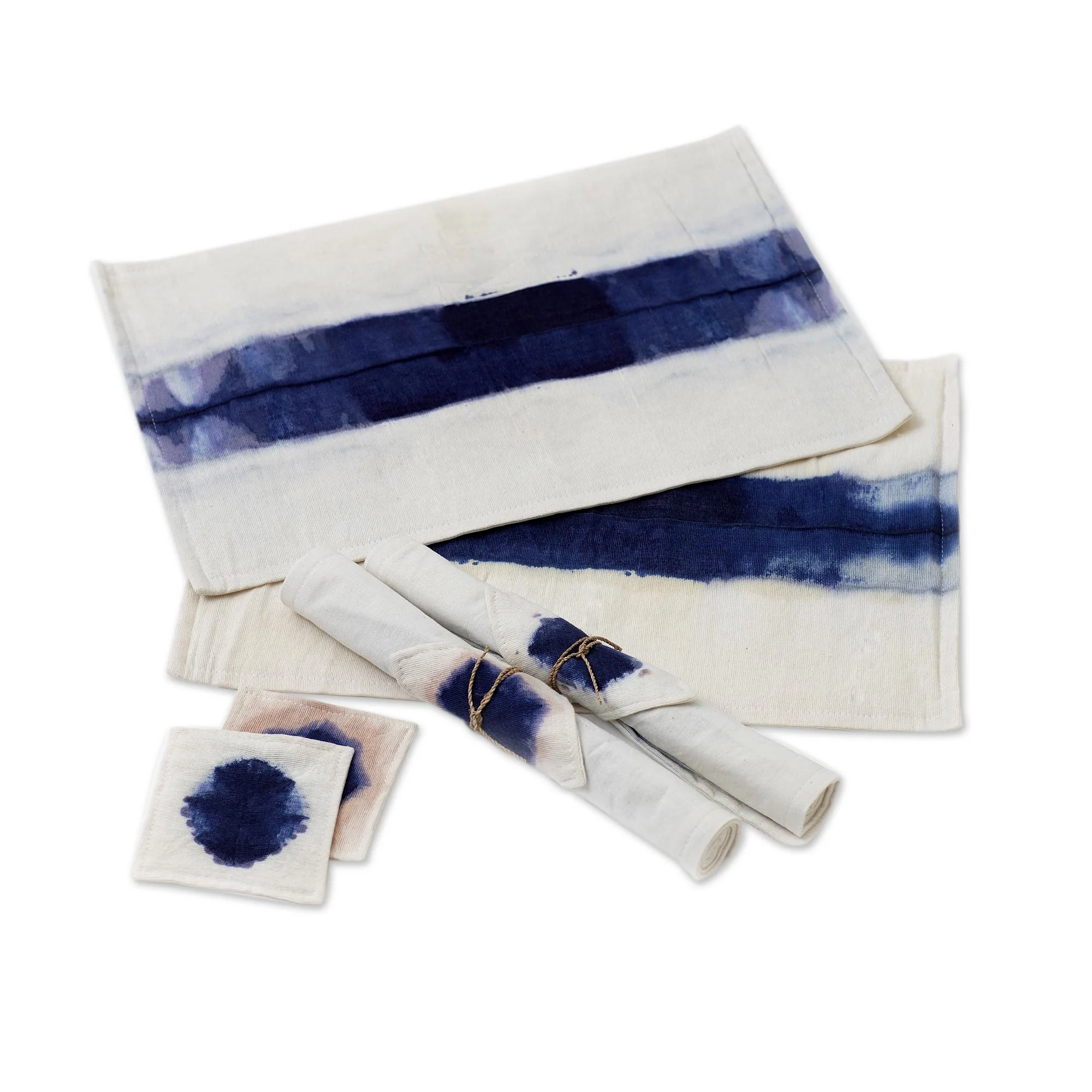 Indigo River Hand Crafted Placemats and Coasters (Set for 4) - Image 4
