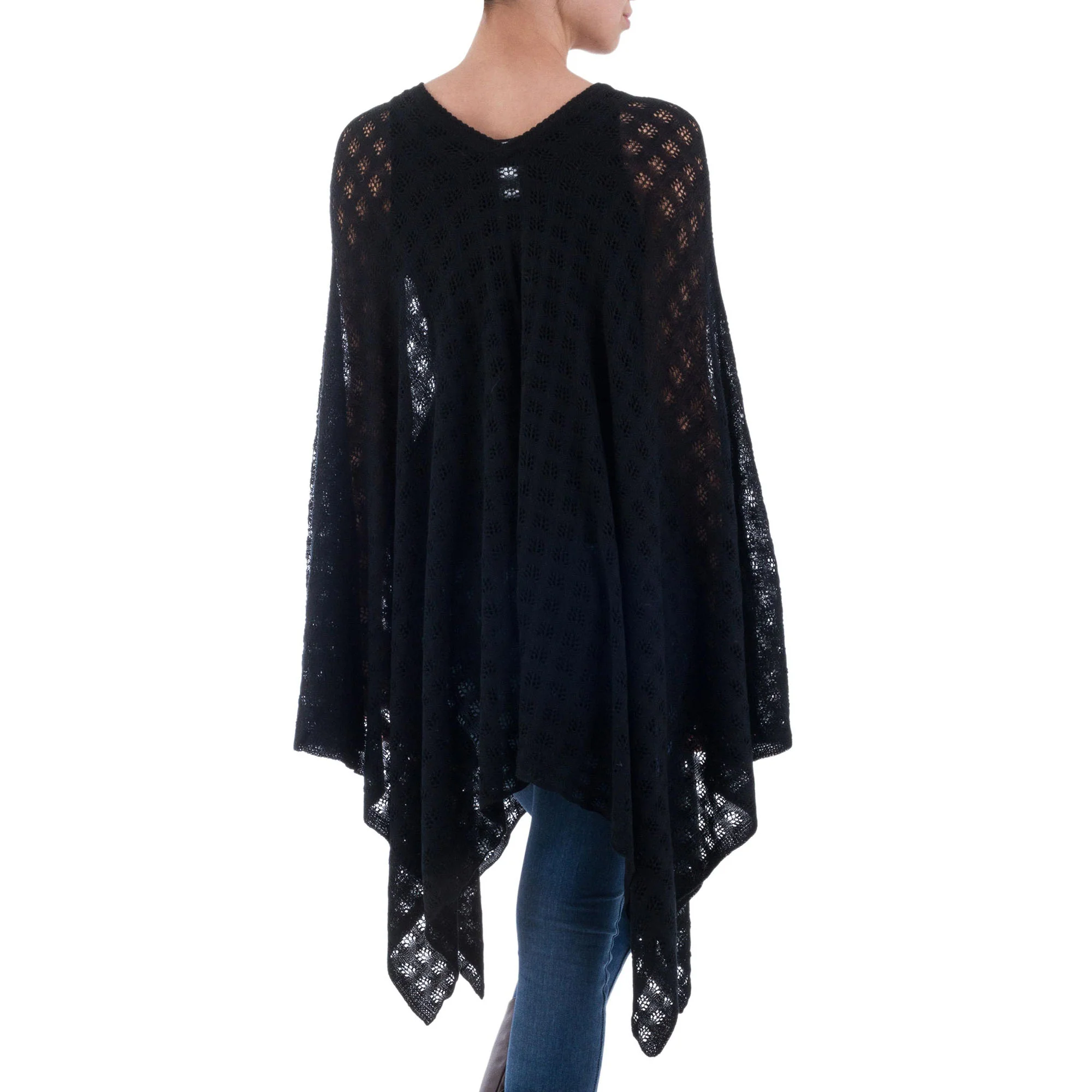 Indigo Shadow Poncho - Image 3