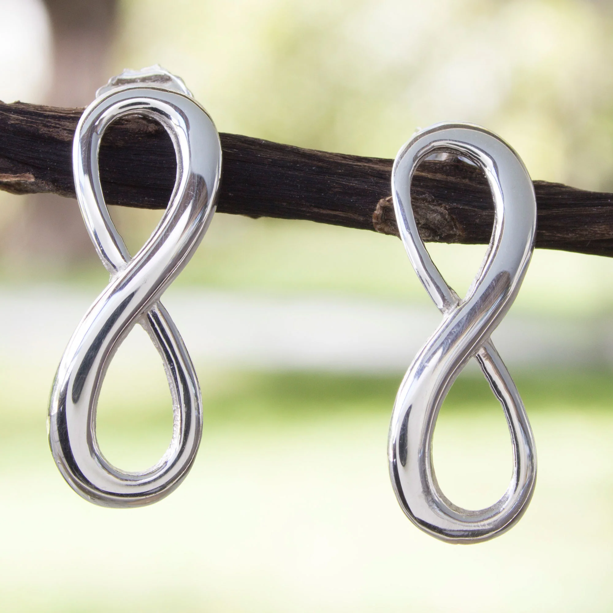 Infinite Maya Harmony Silver Drop Earrings
