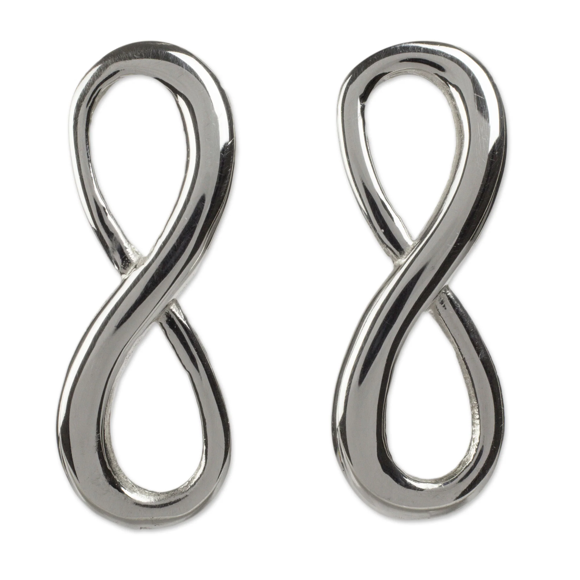 Infinite Maya Harmony Silver Drop Earrings - Image 2