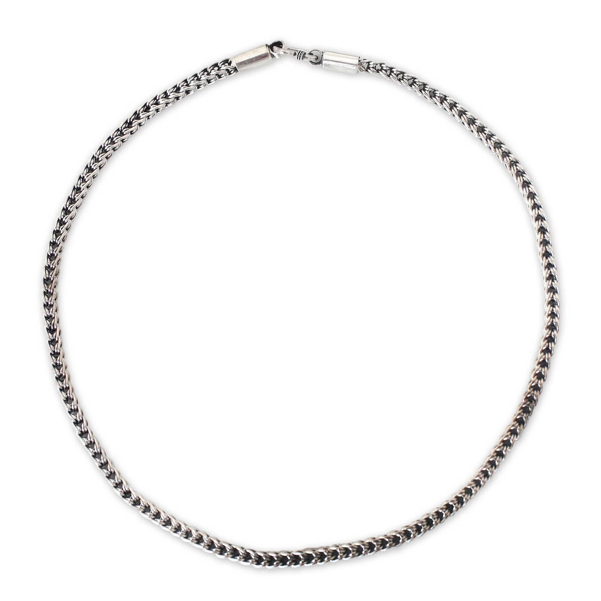 Intricate Textures Sterling silver chain necklace - Image 2