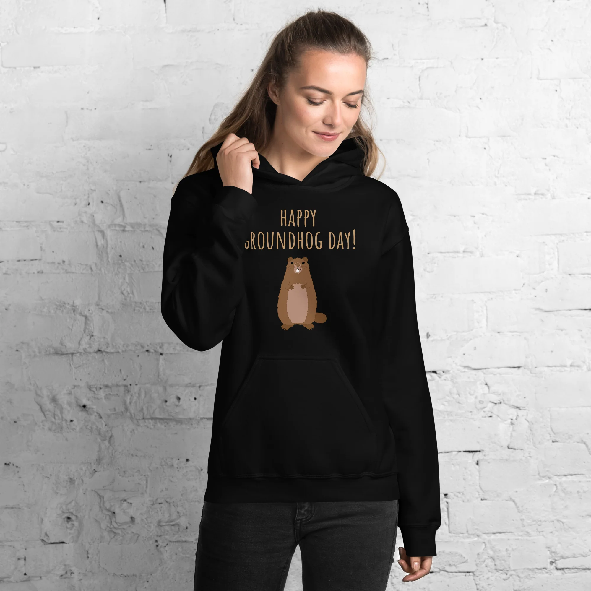 Is It Spring Yet? Groundhog Hoodie - Image 3