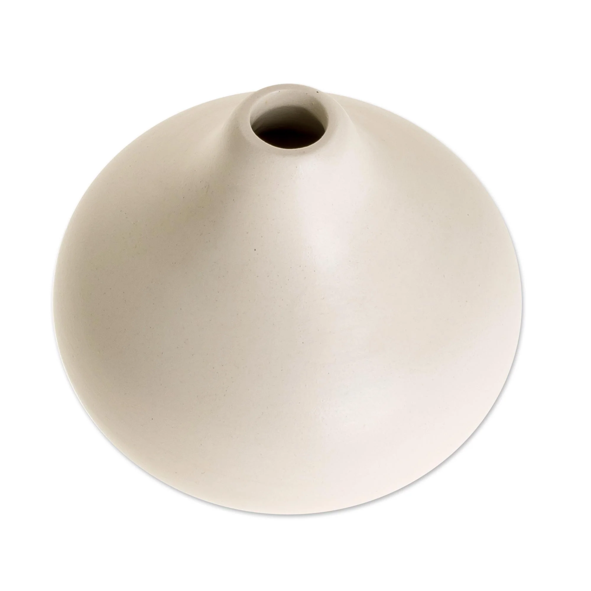Ivory Droplet Harmony Ceramic Vase - Image 3