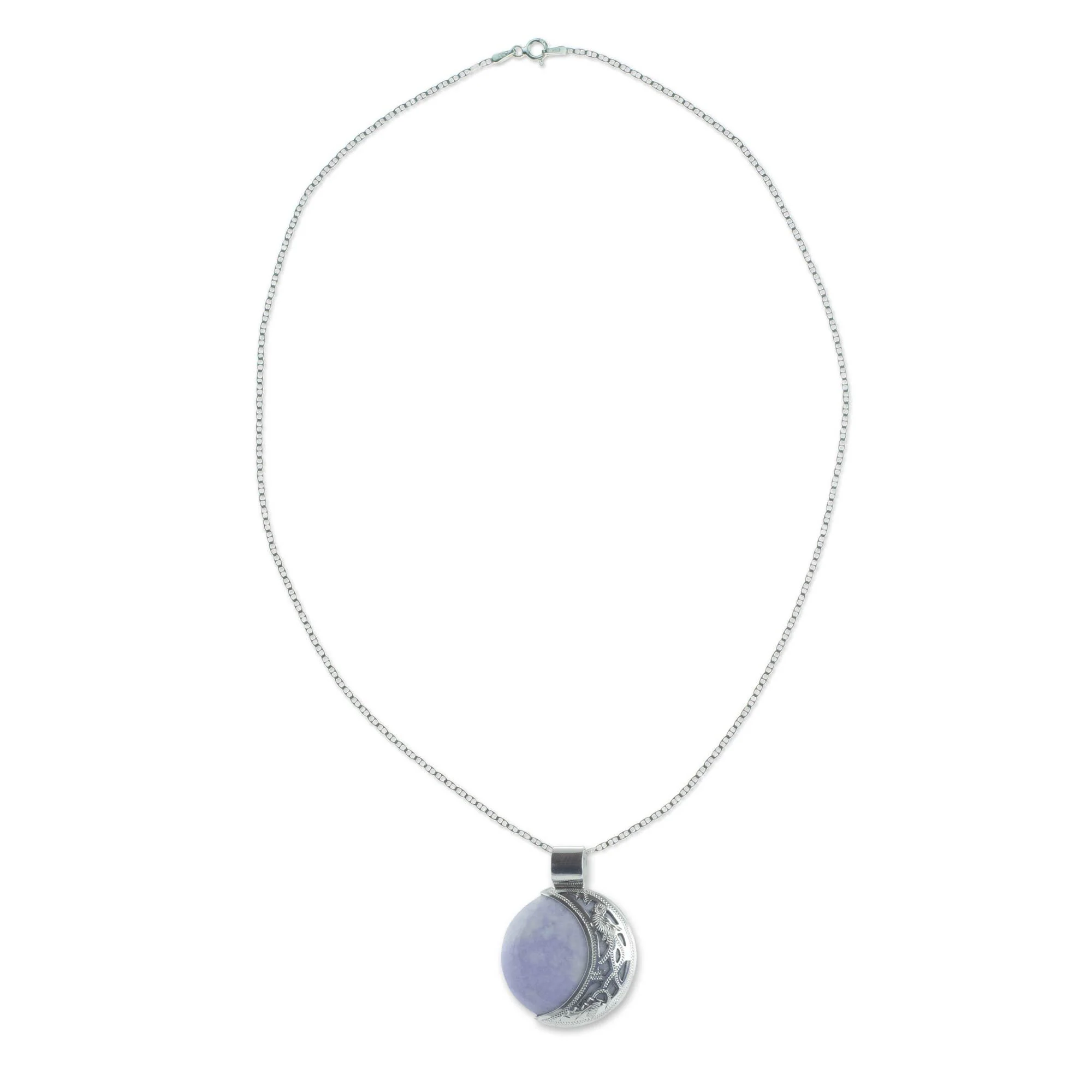 Jade Eclipse Reversible Pendant Necklace - Image 3