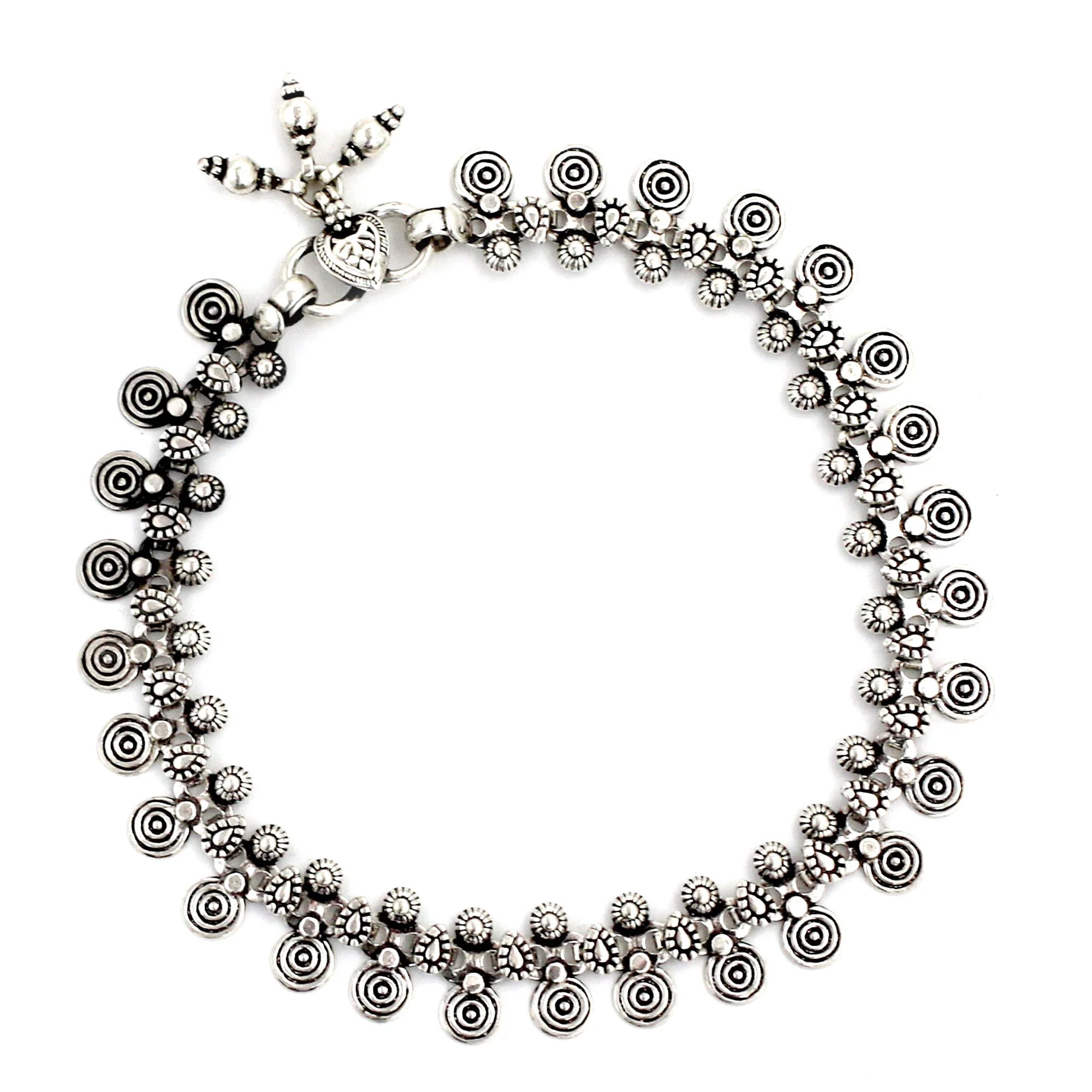 Jaipur Dancer Sterling Silver Anklet - Image 2