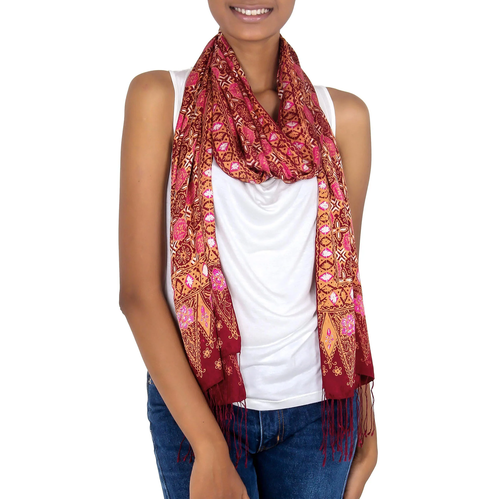 Java Crimson Court Batik Wrap - Image 3