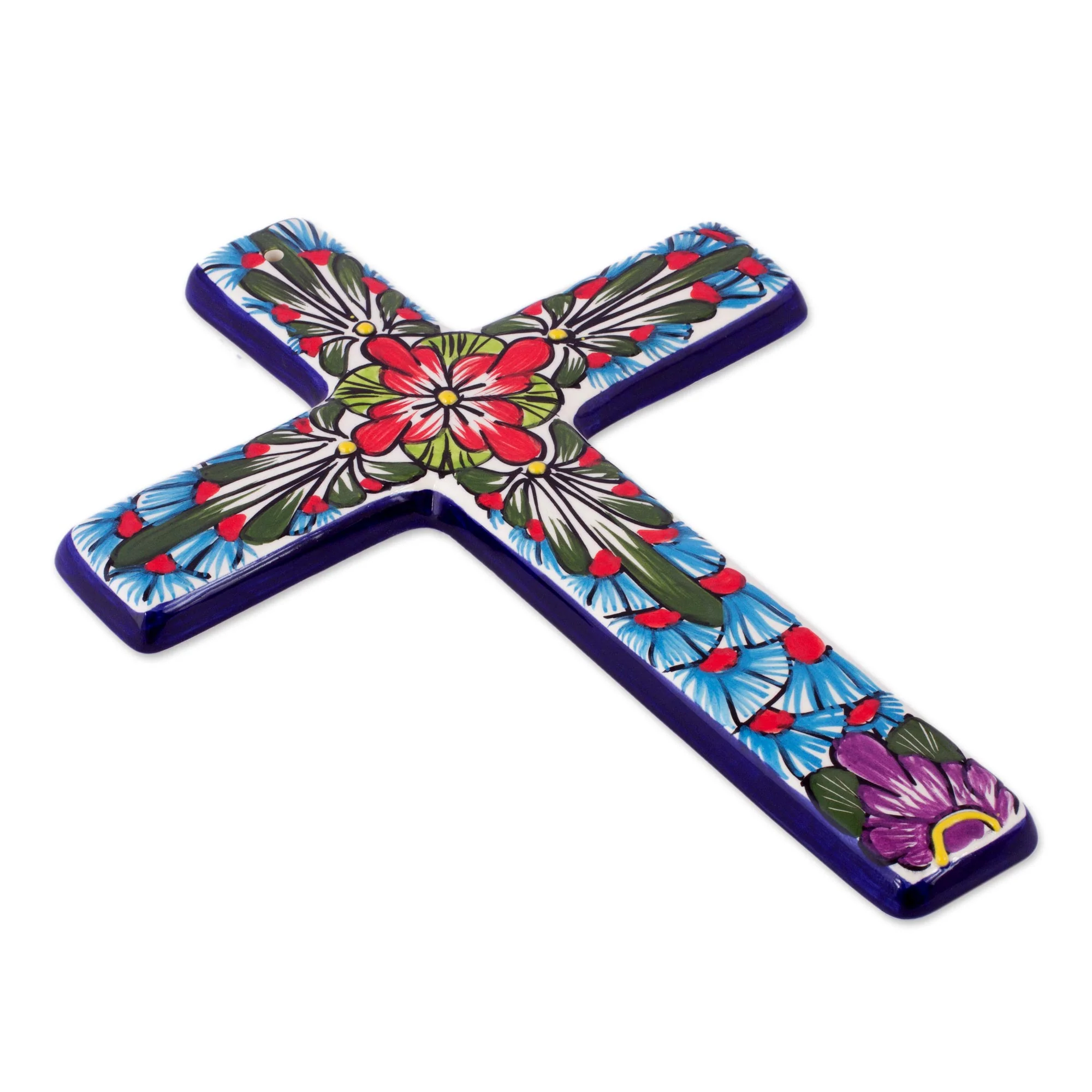 Jerusalem Rose Ceramic cross - Image 2