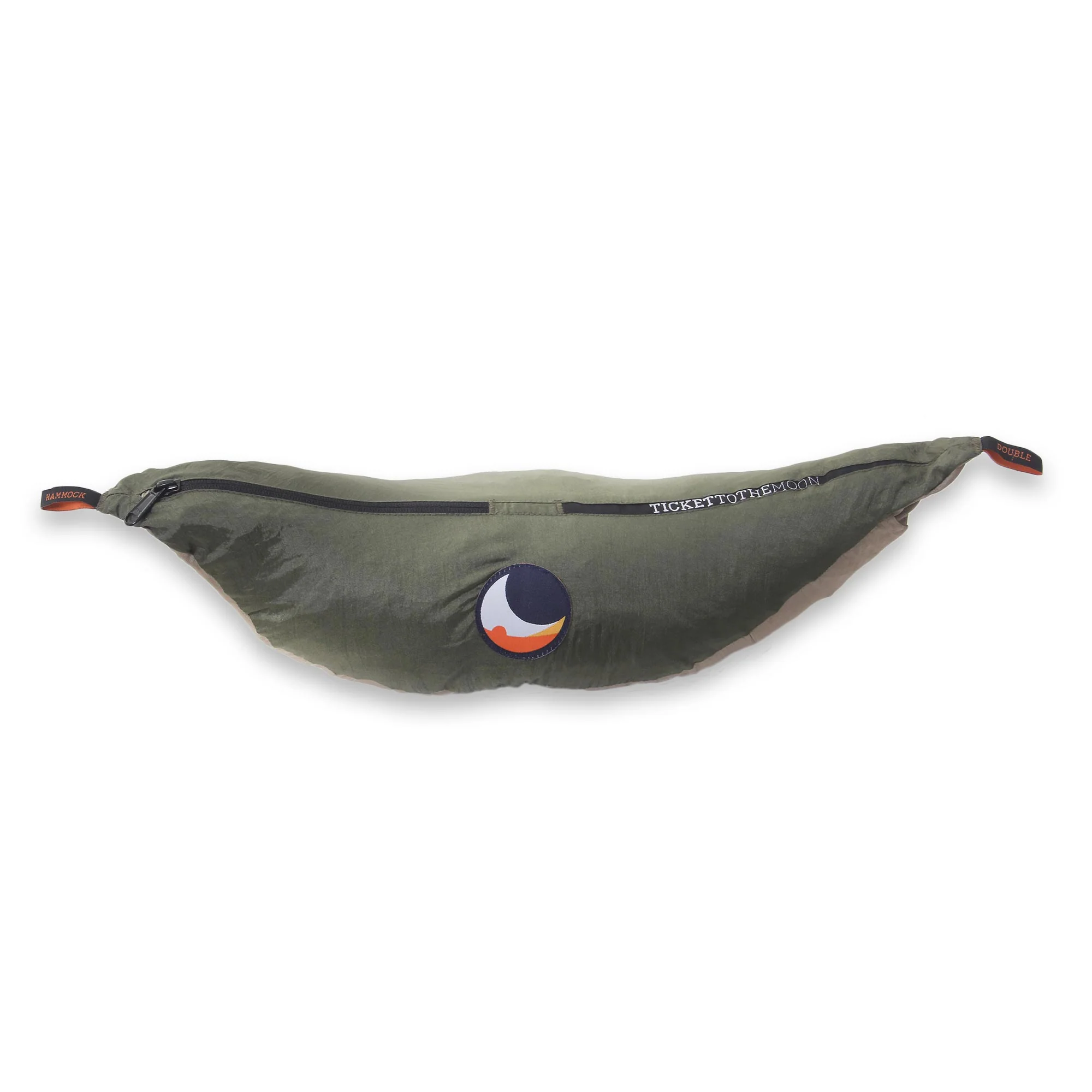 Jungle Dreams Portable Parachute Fabric Hammock Khaki Army Green (Double) - Image 3