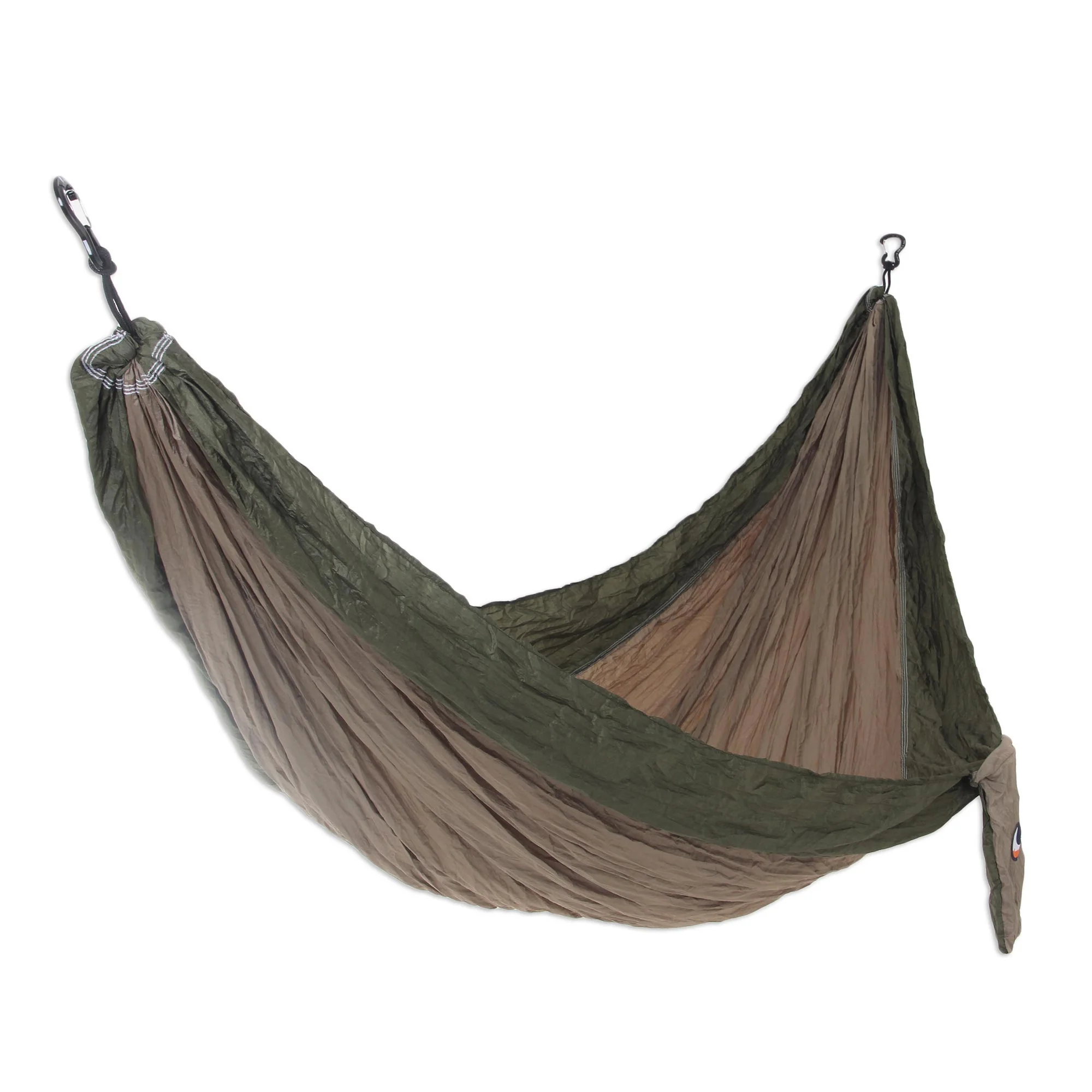 Jungle Dreams Portable Parachute Fabric Hammock Khaki Army Green (Single) - Image 2
