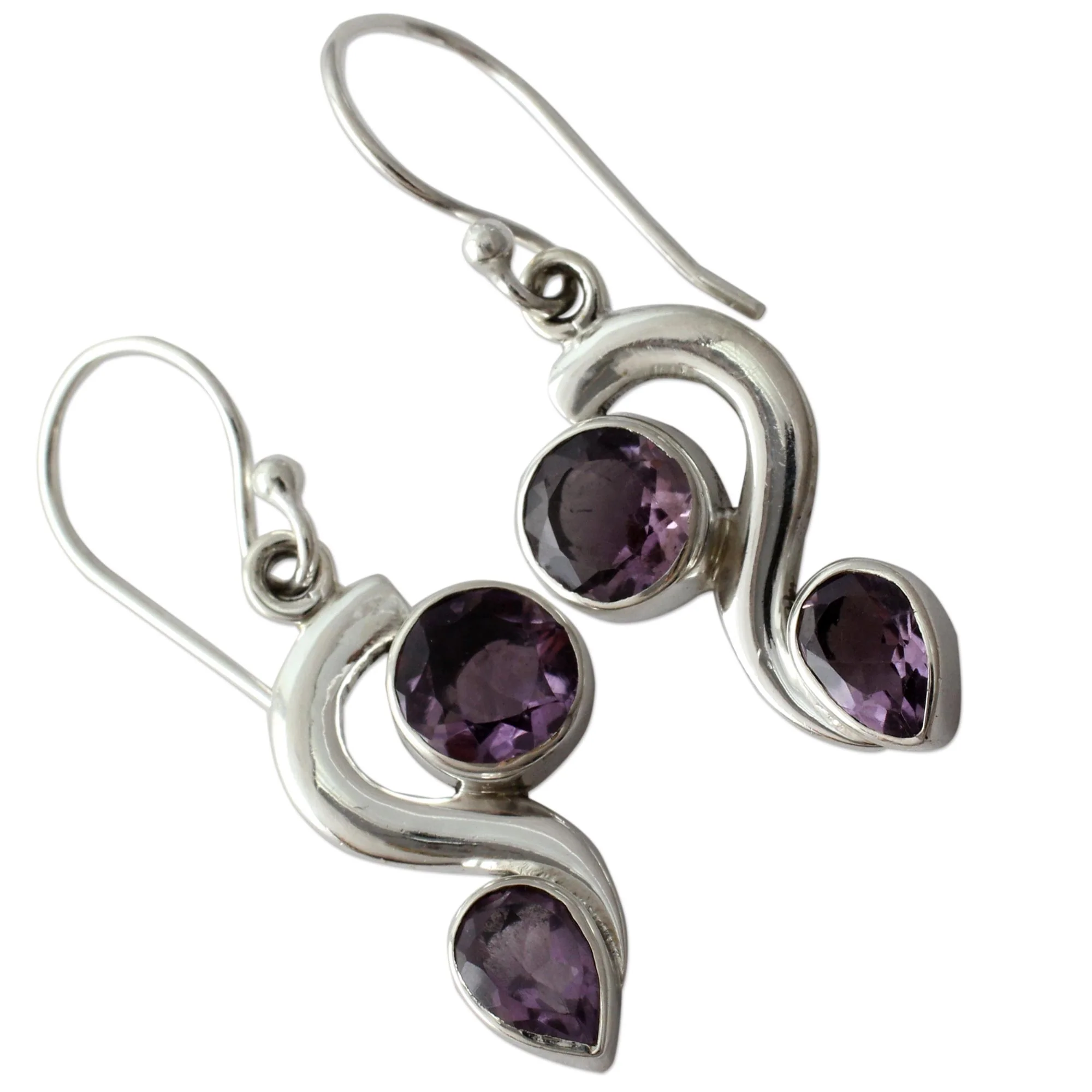 Jungle Enchantment Amethyst dangle earrings - Image 3