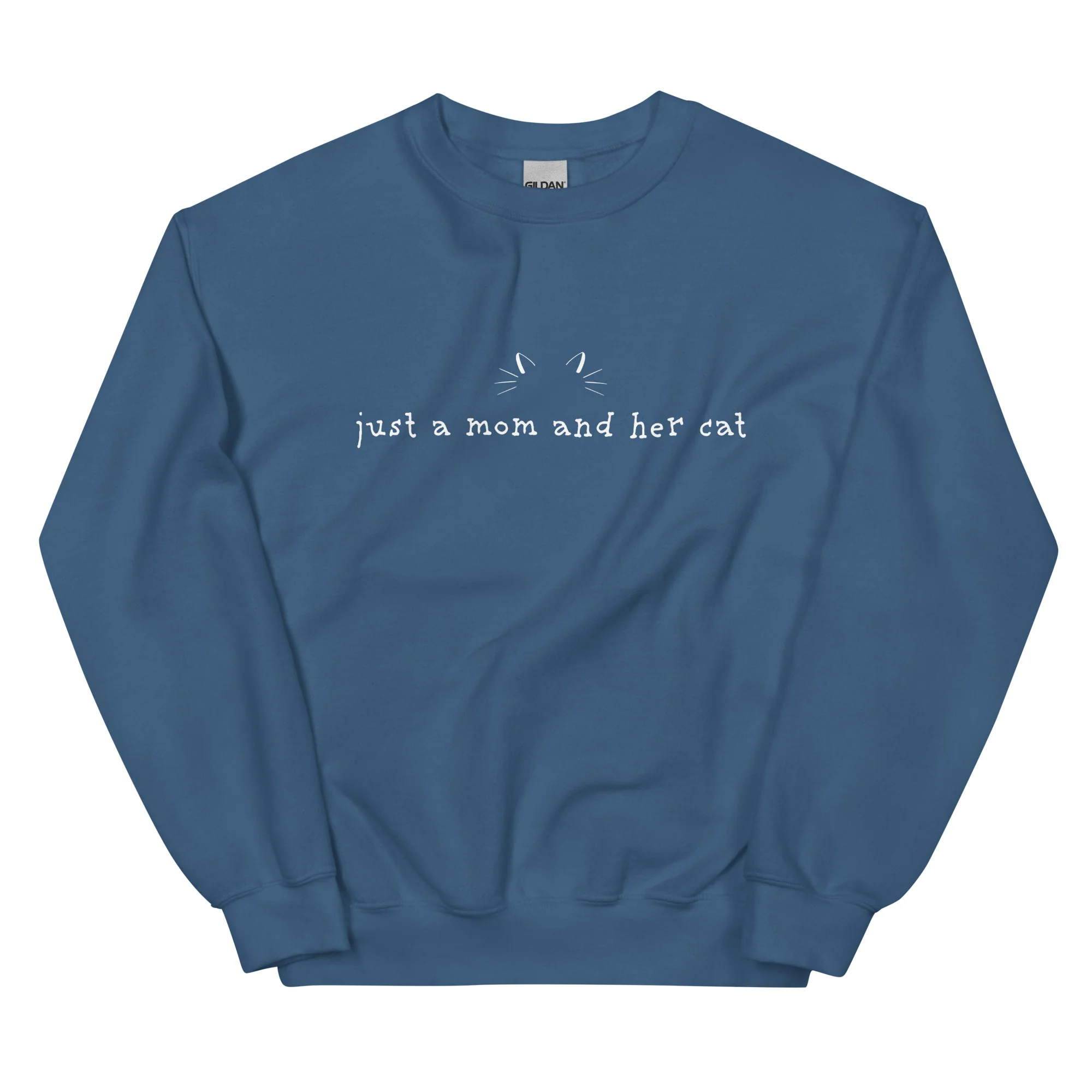 Just A Mom & Her Cat Crewneck Sweatshirt - Image 7