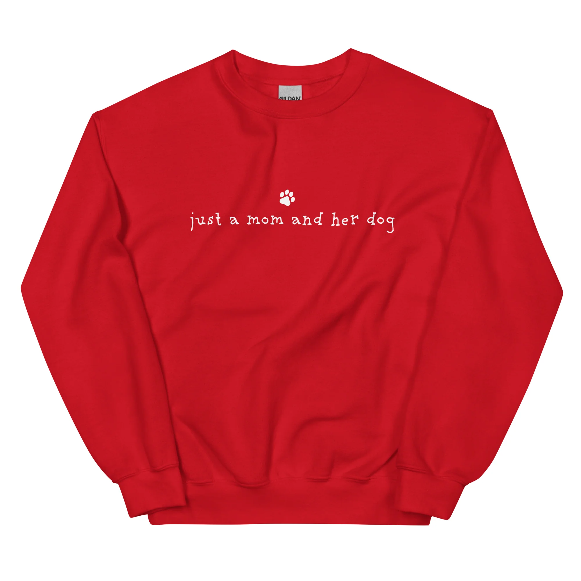 Just A Mom & Her Dog Crewneck Sweatshirt - Image 6