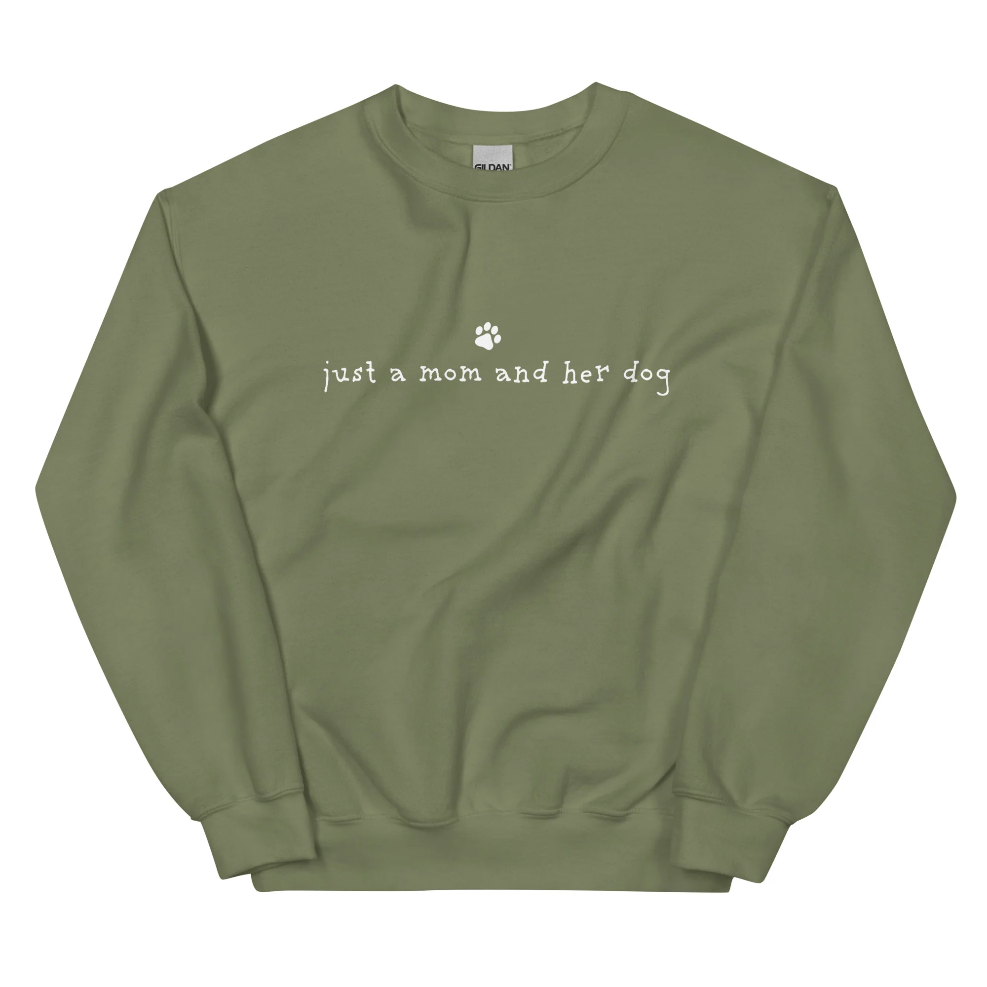 Just A Mom & Her Dog Crewneck Sweatshirt - Image 9