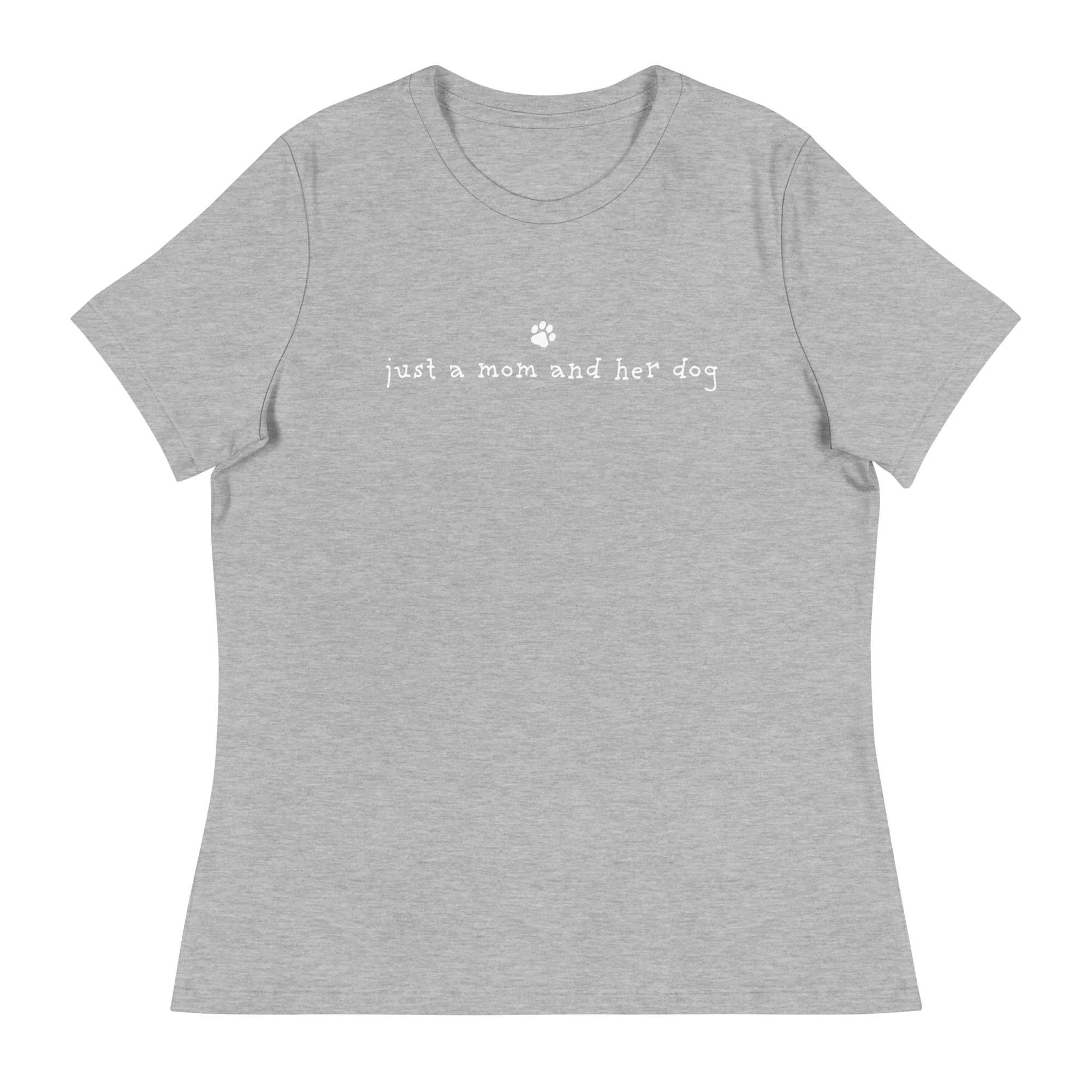Just A Mom & Her Dog Women's Relaxed T-Shirt - Image 9