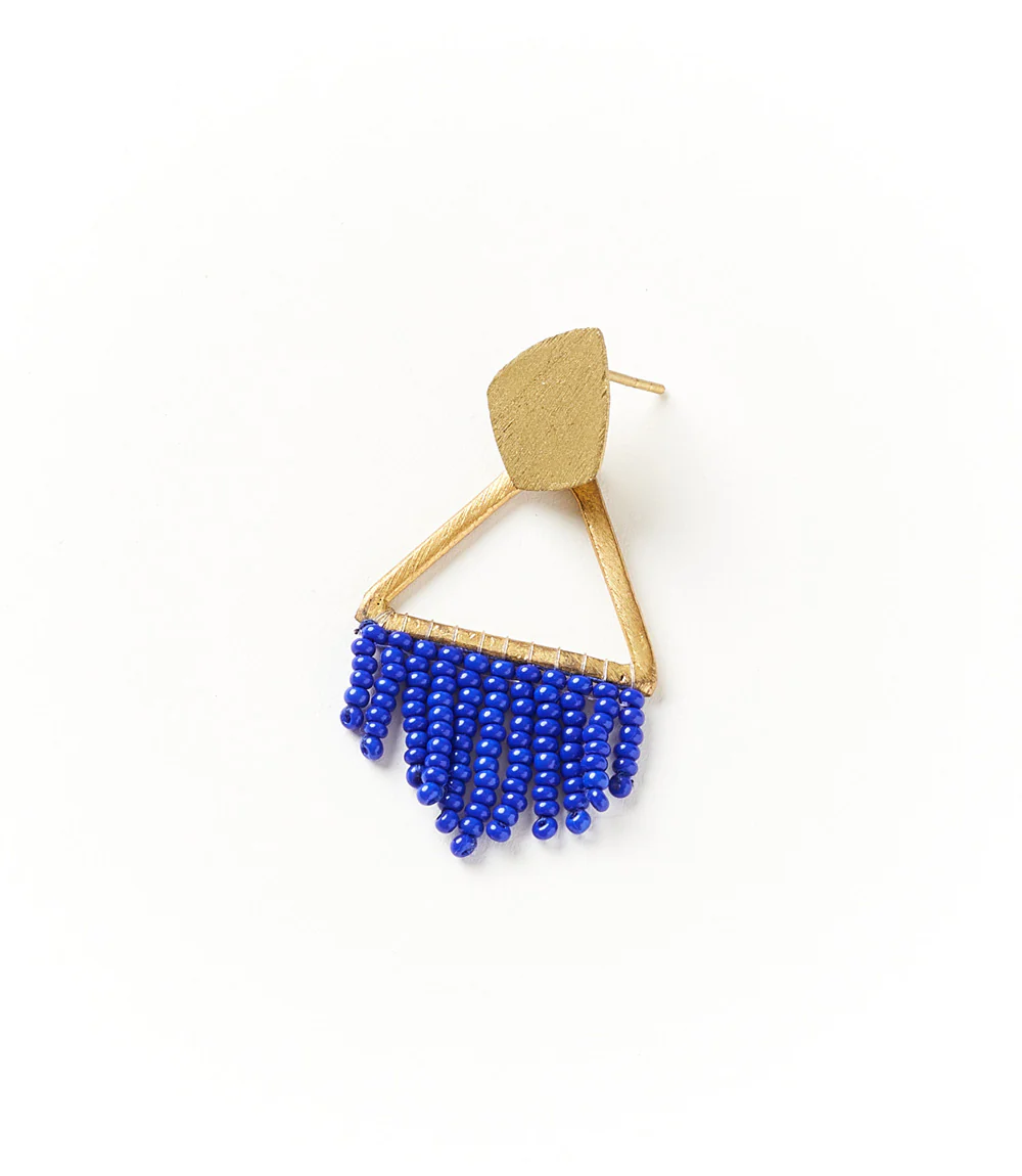Kalapriya Earrings - Navy Diamond - Image 2