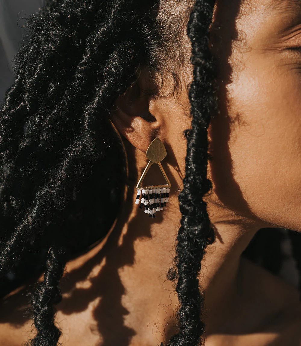 Kalapriya Earrings - Stripe Diamond - Image 3