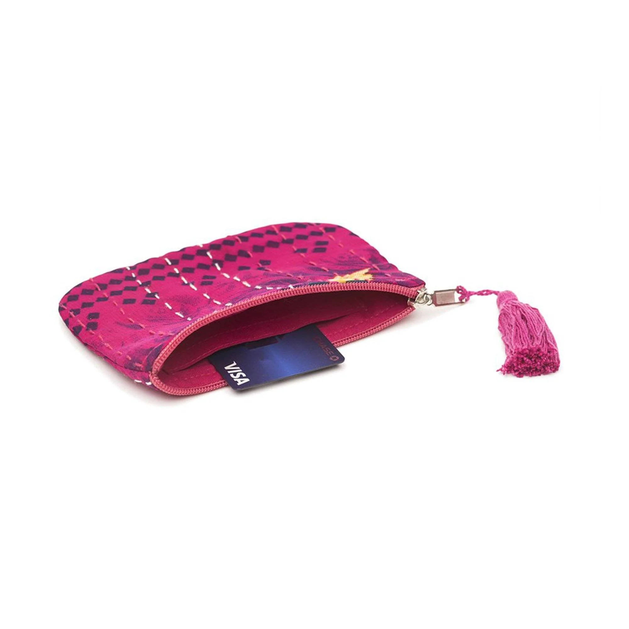 Kantha Sari Coin Purse - Image 3