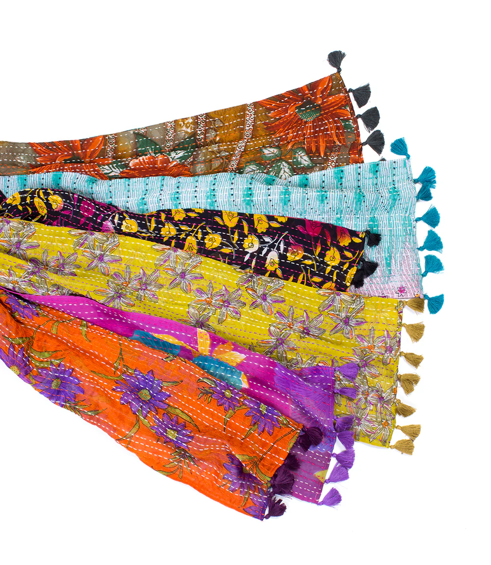 Kantha Sari Scarf - Image 2