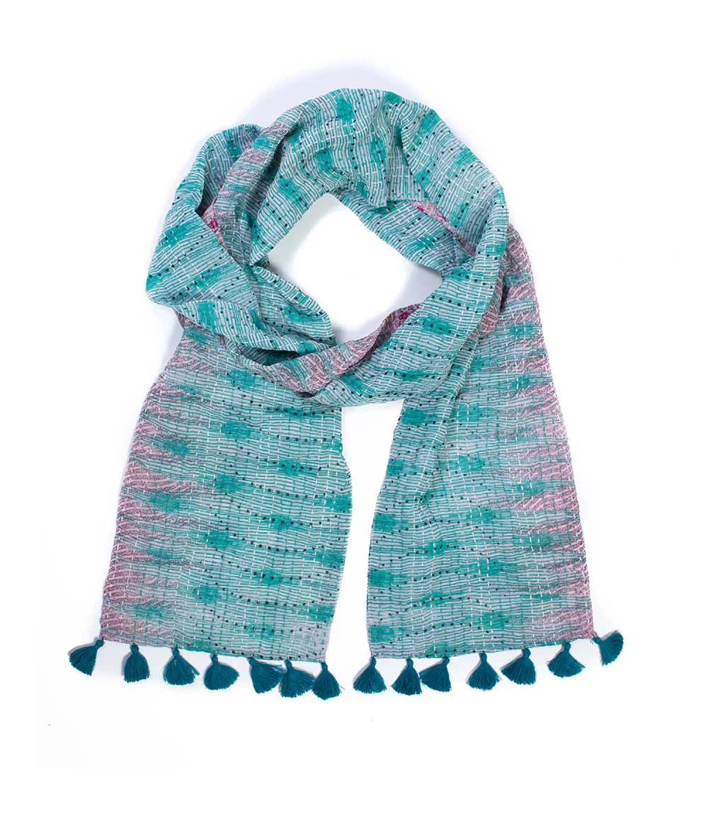 Kantha Sari Scarf - Image 5