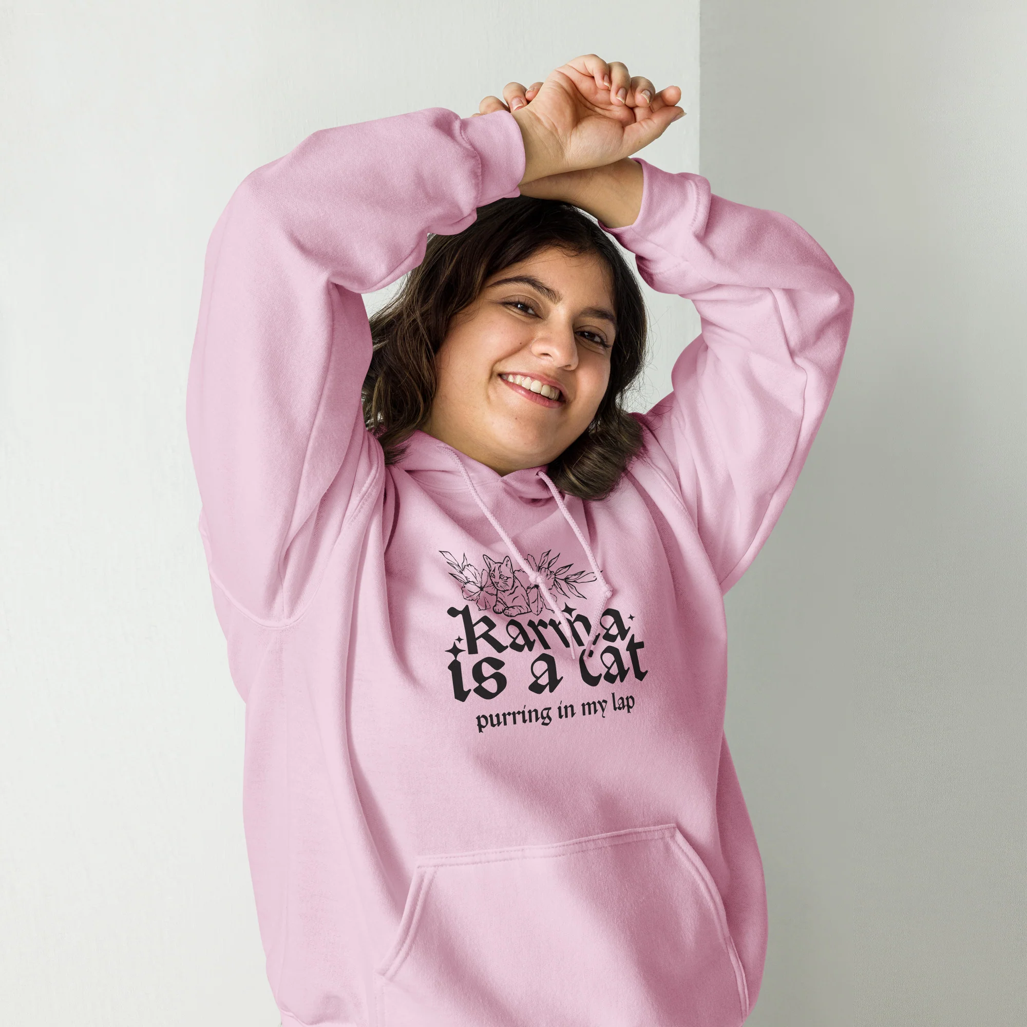 Karma is a Cat Hoodie - Image 2