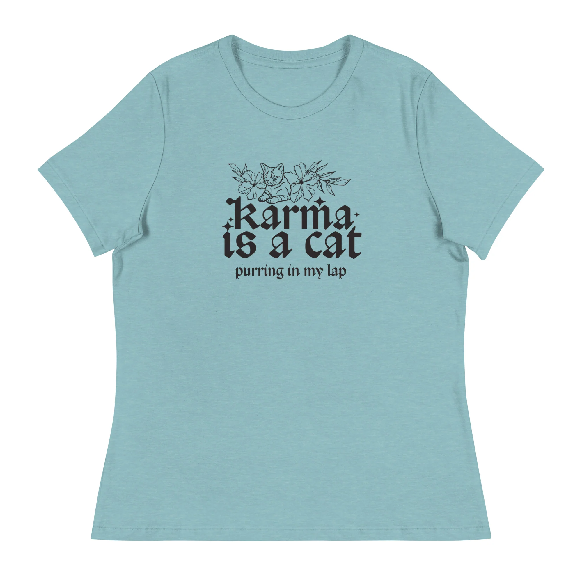 Karma is a Cat Women's Relaxed T-Shirt - Image 6