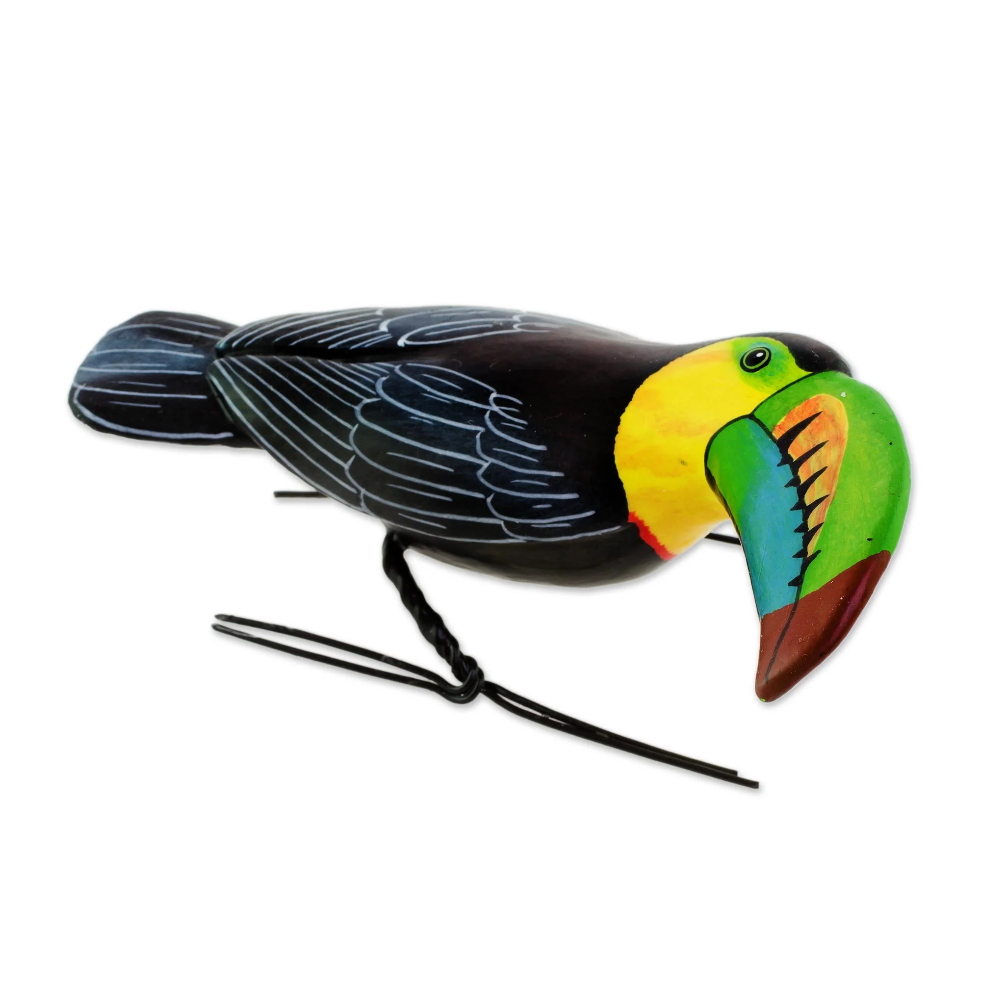 Keel-Billed Toucan Ceramic Figurine of a Keel-Billed Toucan from Guatemala - Image 2