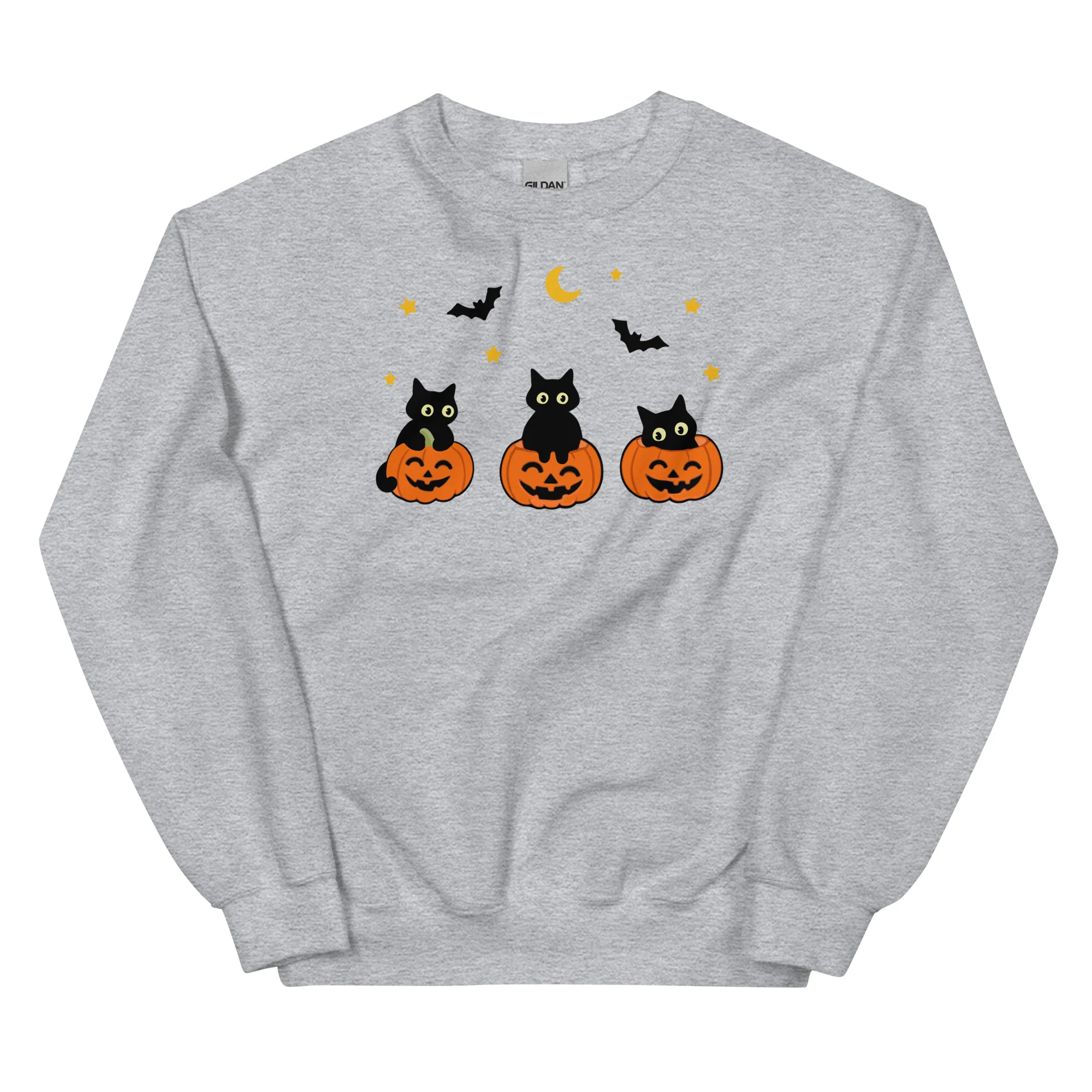 Kooky Cats & Pumpkins Crewneck Sweatshirt - Image 11