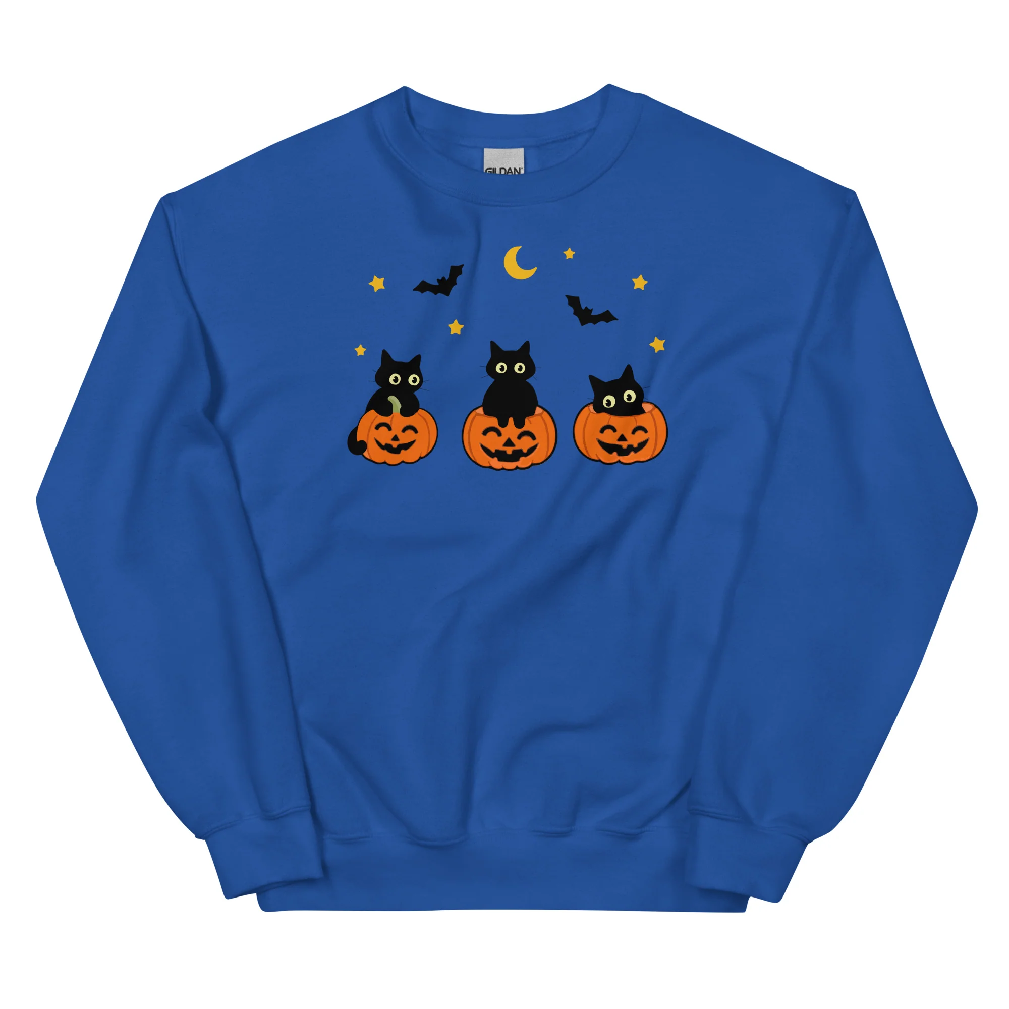 Kooky Cats & Pumpkins Crewneck Sweatshirt - Image 5