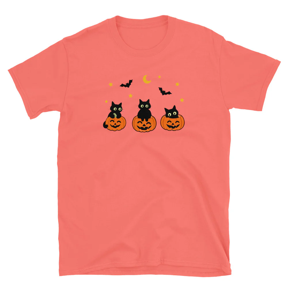 Kooky Cats & Pumpkins T-Shirt - Image 13