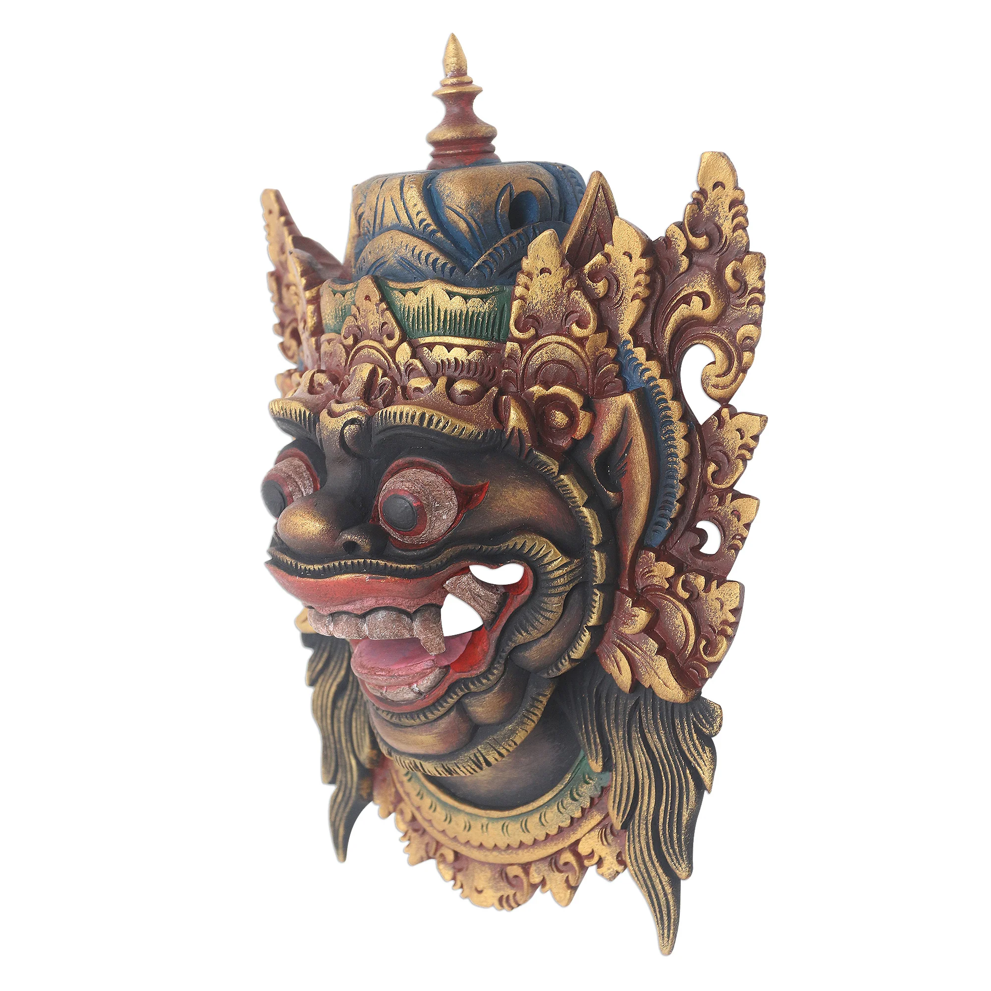 Kumbakarna Kumbakarna Wood Mask Handpainted from Bali - Image 5