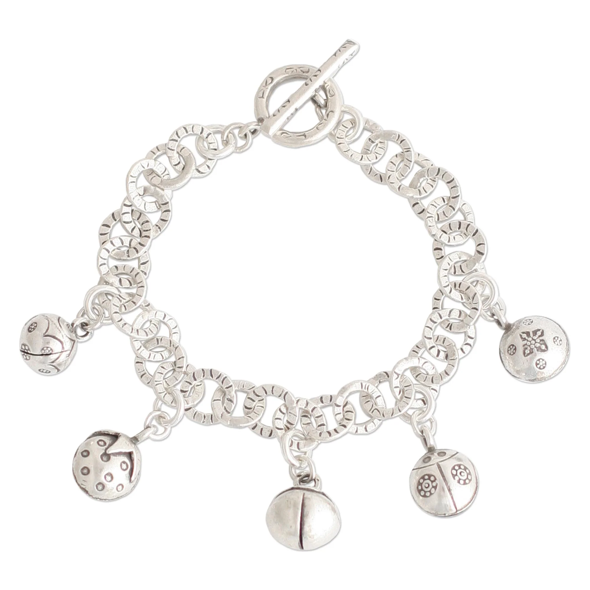 Ladybug Orchard Sterling Charm Bracelet - Image 2