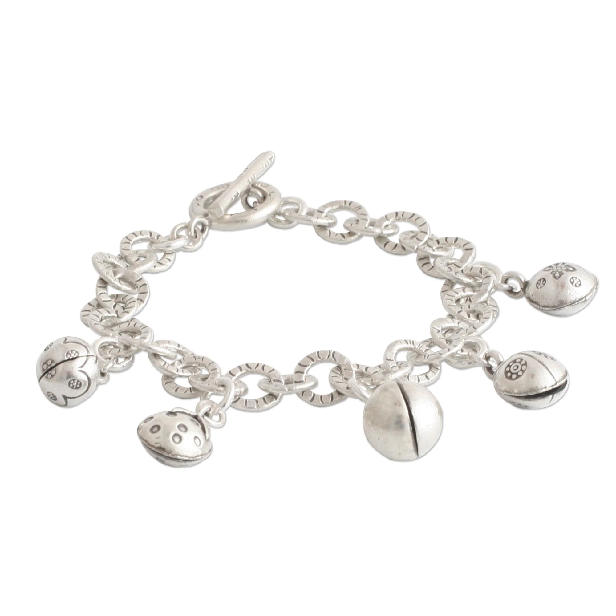 Ladybug Orchard Sterling Charm Bracelet - Image 3