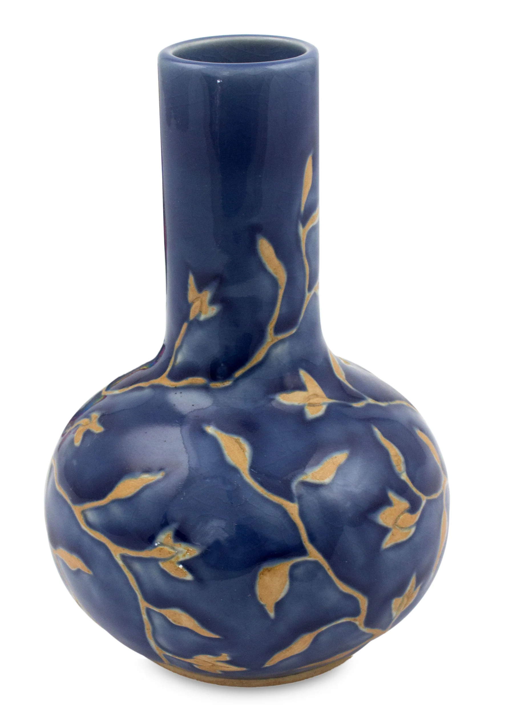 Lake Blooms Classic Thai Blue Glazed Celadon Vase Crafted by Hand - Image 2