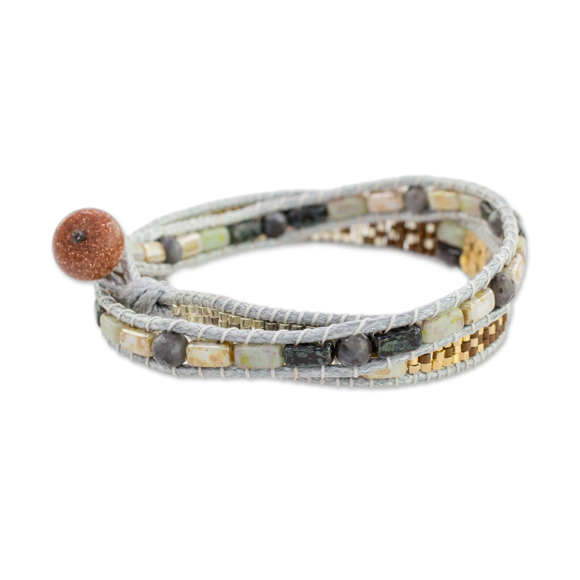 Land of Xocomil Aventurine Beaded Bracelet - Image 5